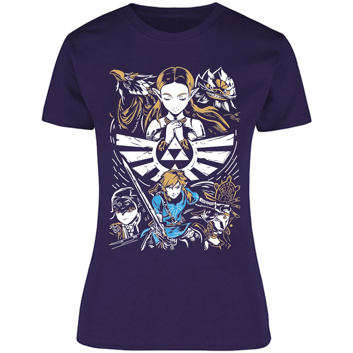 Blusa The Leyend Of Zelda Diseo Link Y Zelda Blusa para Mujer 5