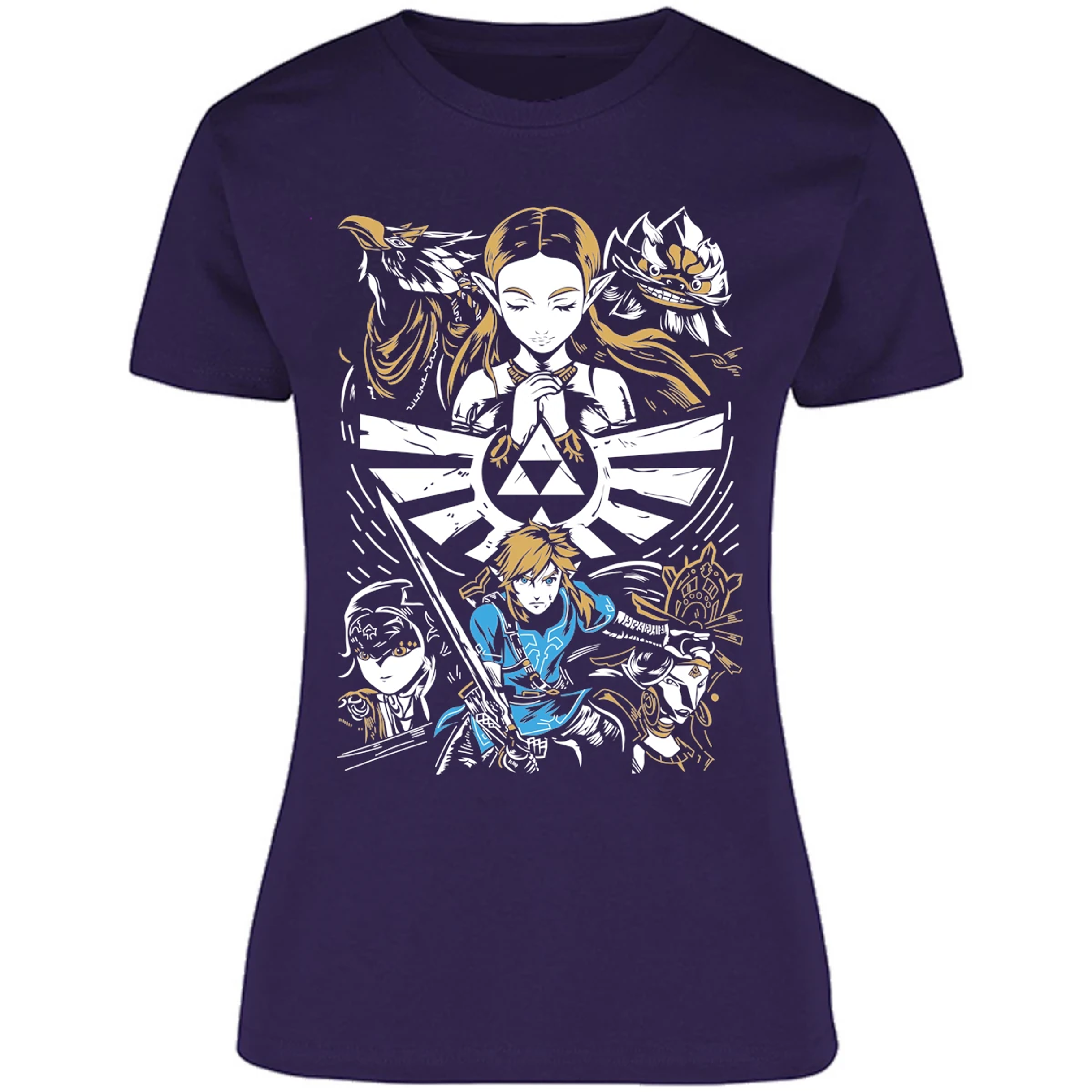 Blusa The Leyend Of Zelda Diseo Link Y Zelda Blusa para Mujer 5
