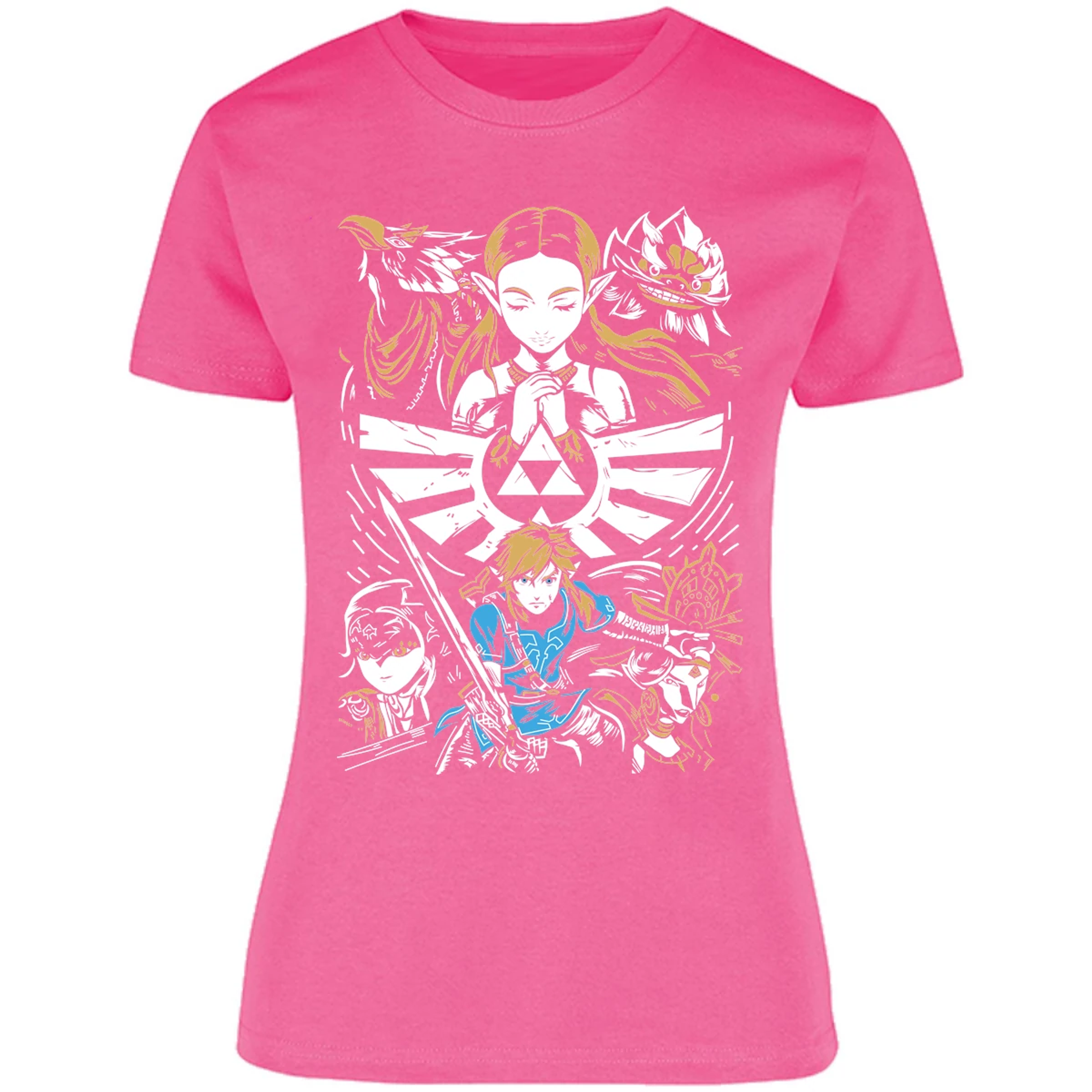 Blusa The Leyend Of Zelda Diseo Link Y Zelda Blusa para Mujer 7