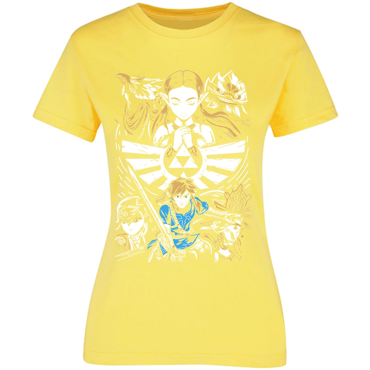Blusa The Leyend Of Zelda Diseo Link Y Zelda Blusa para Mujer 9