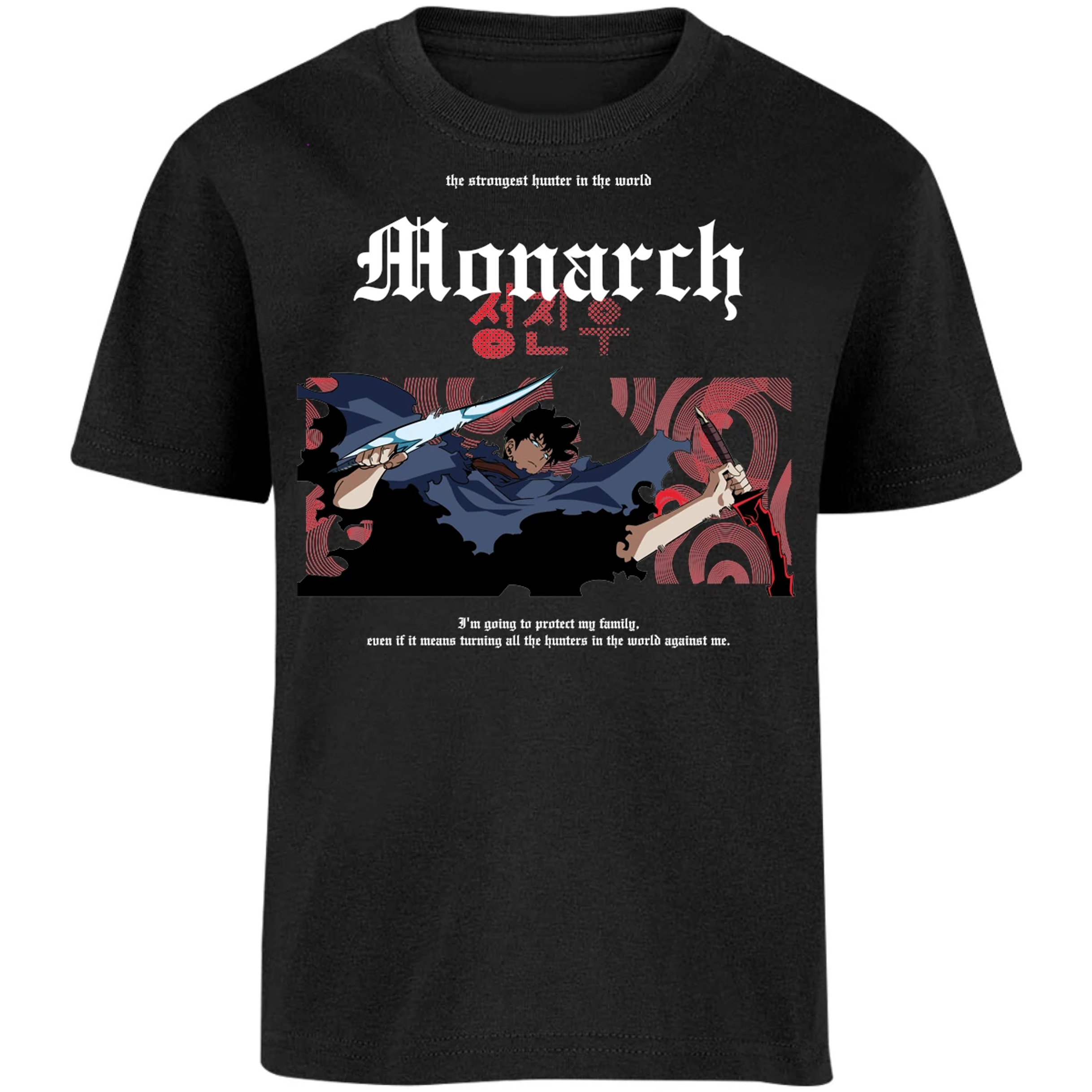 Playera Solo Leveling Jin Woo Monarch para Niño 6