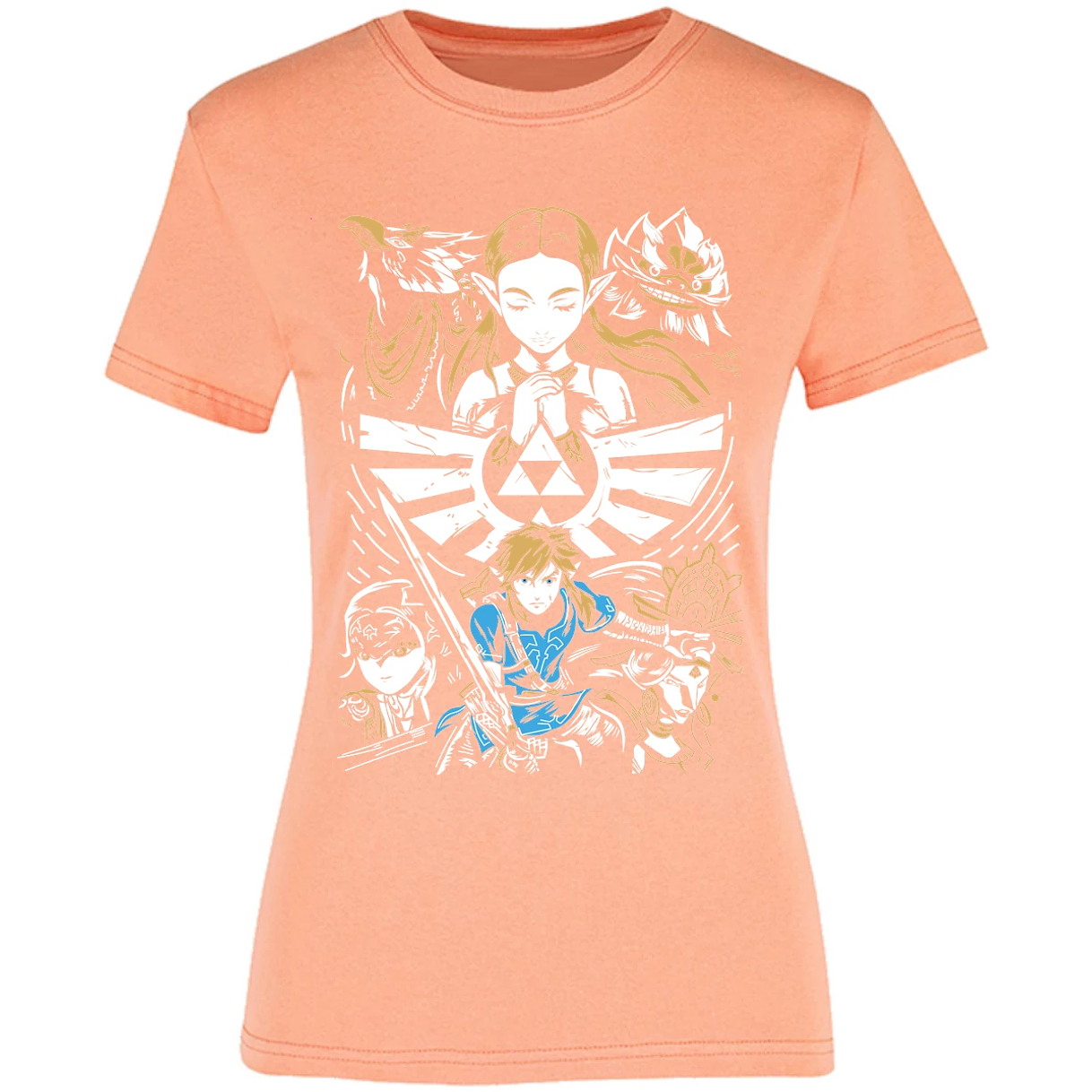 Blusa The Leyend Of Zelda Diseo Link Y Zelda Blusa para Mujer 14