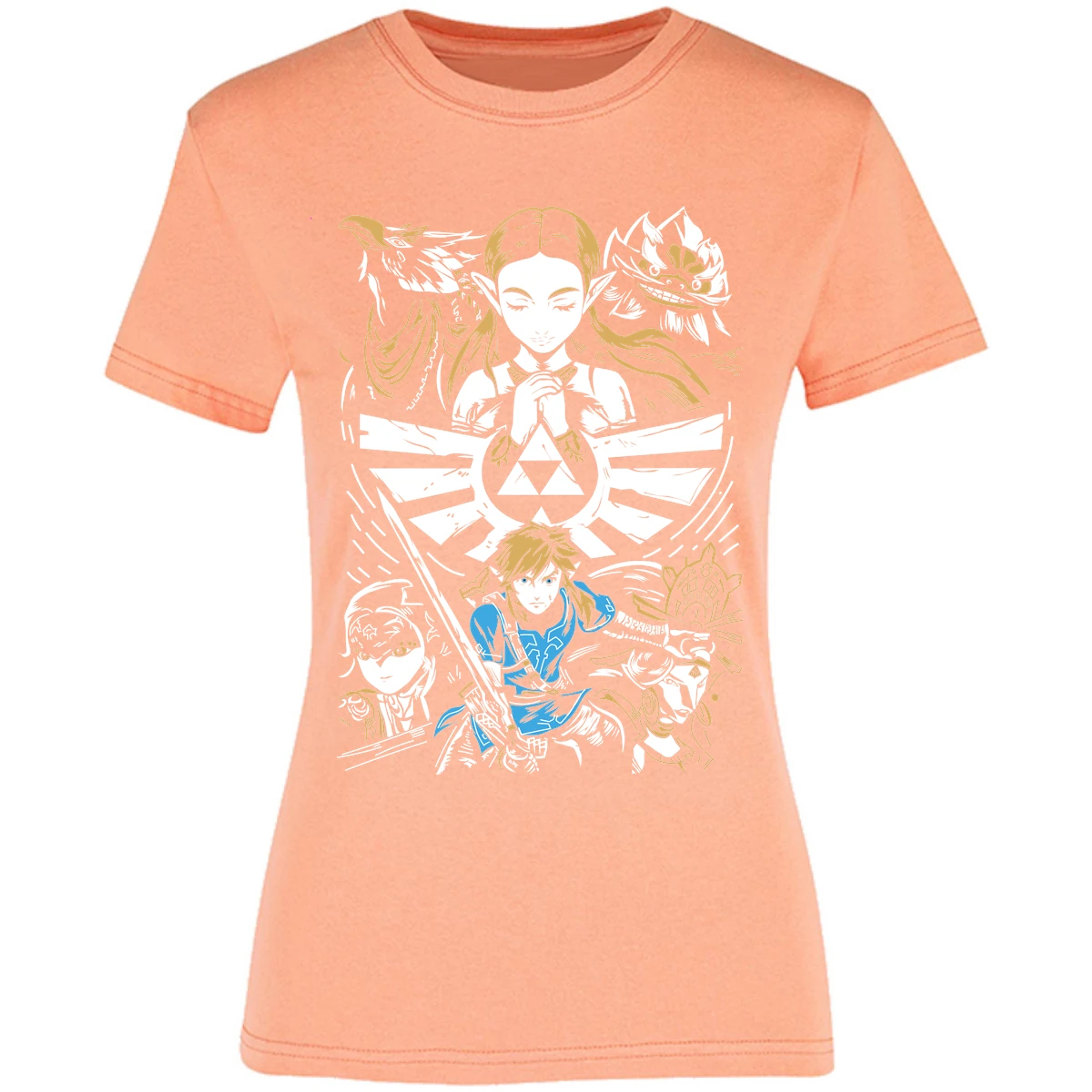 Blusa The Leyend Of Zelda Diseo Link Y Zelda Blusa para Mujer 14