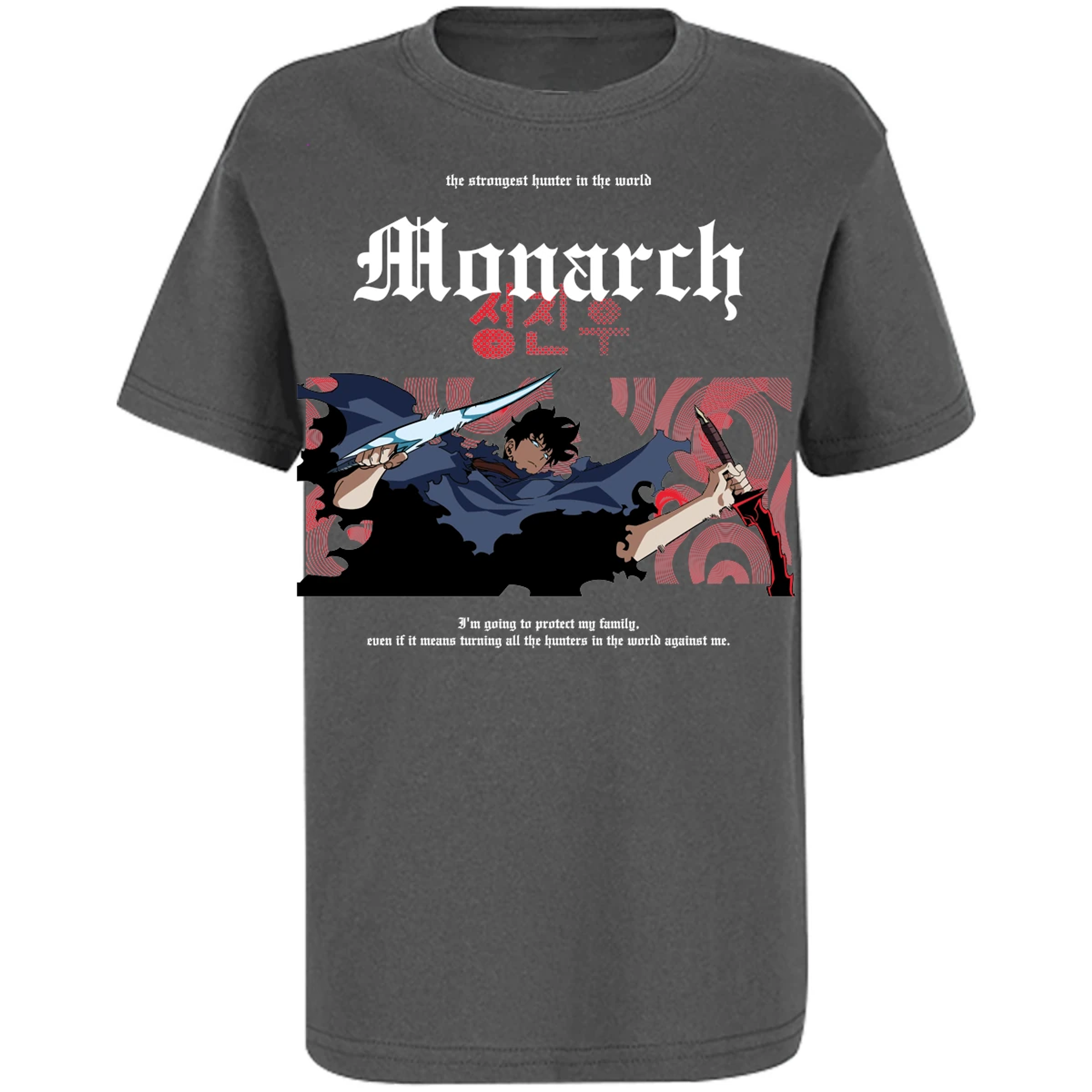 Playera Solo Leveling Jin Woo Monarch para Niño 9