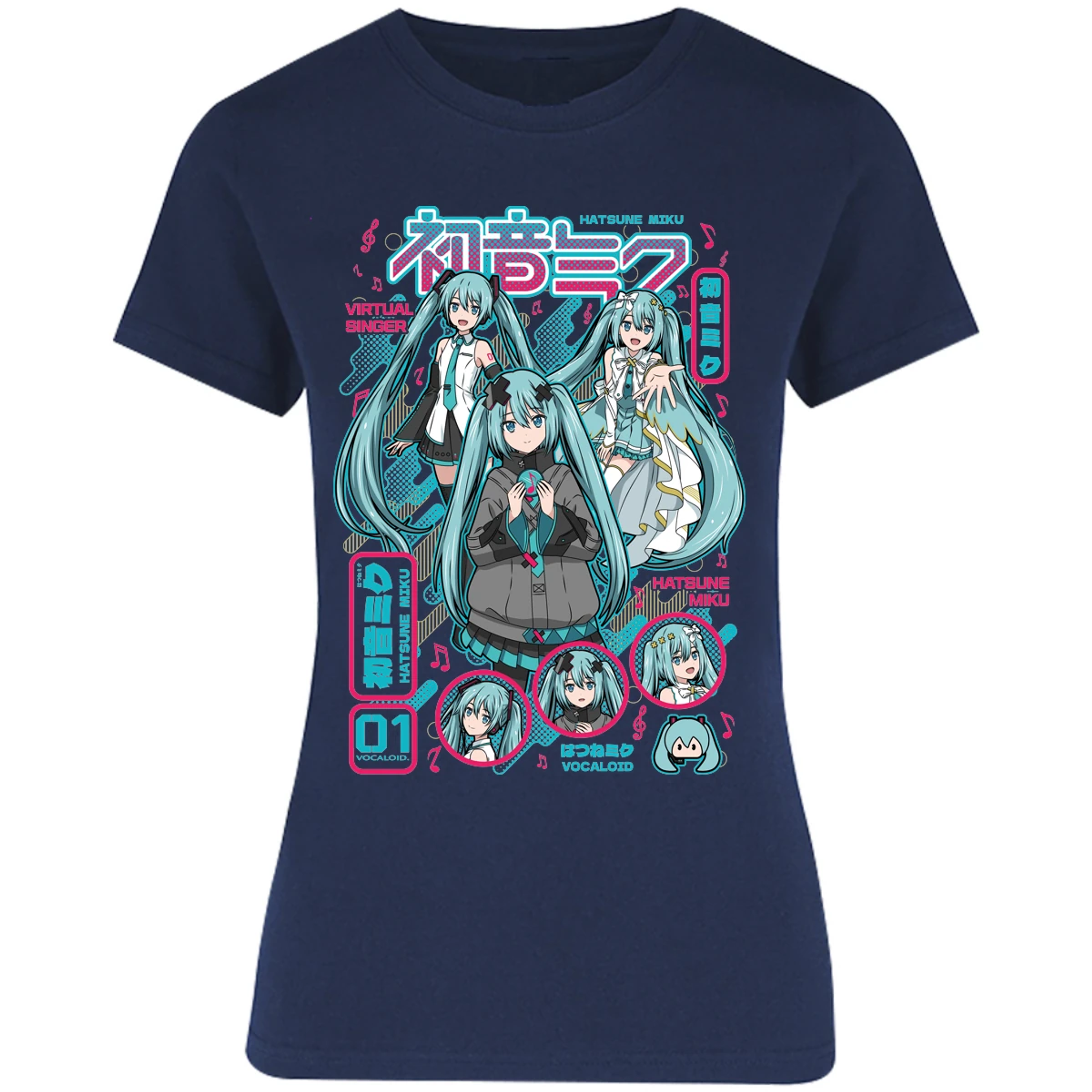 Blusa Naruto Miku Anime Blusa para Mujer 12