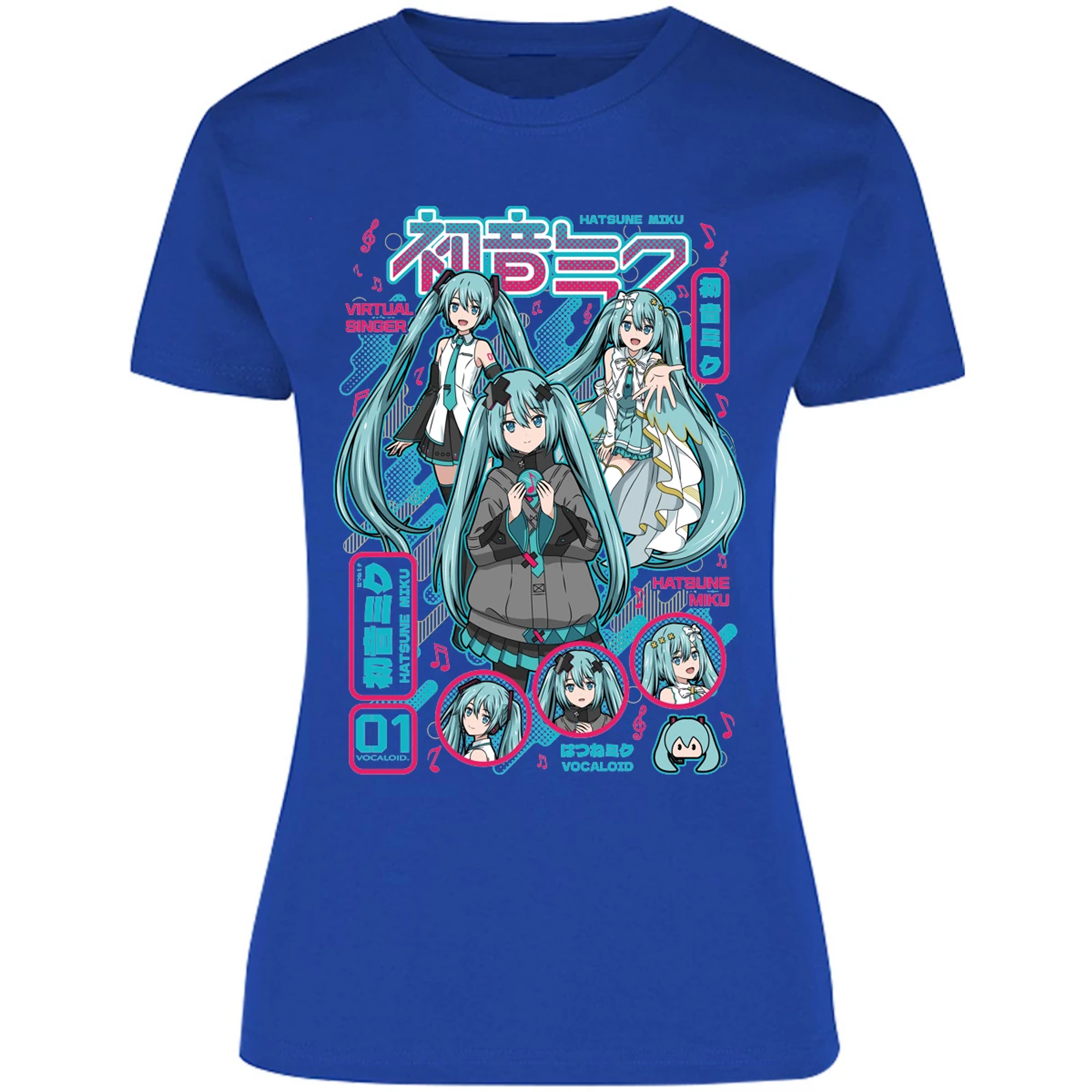 Blusa Naruto Miku Anime Blusa para Mujer 17