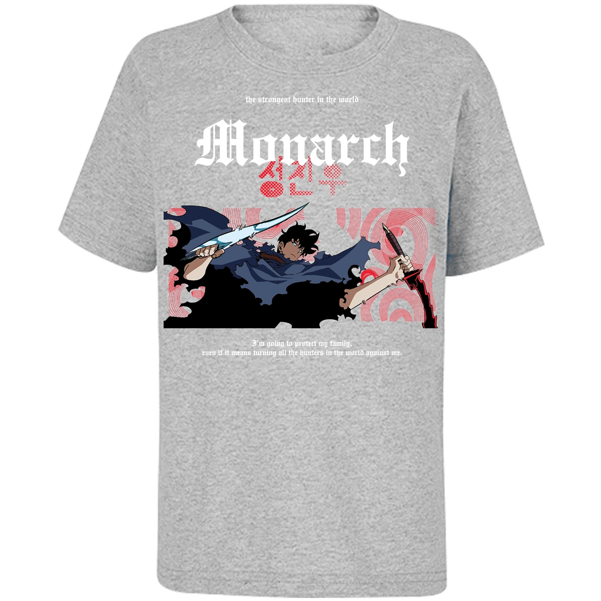 Playera Solo Leveling Jin Woo Monarch para Niño 11