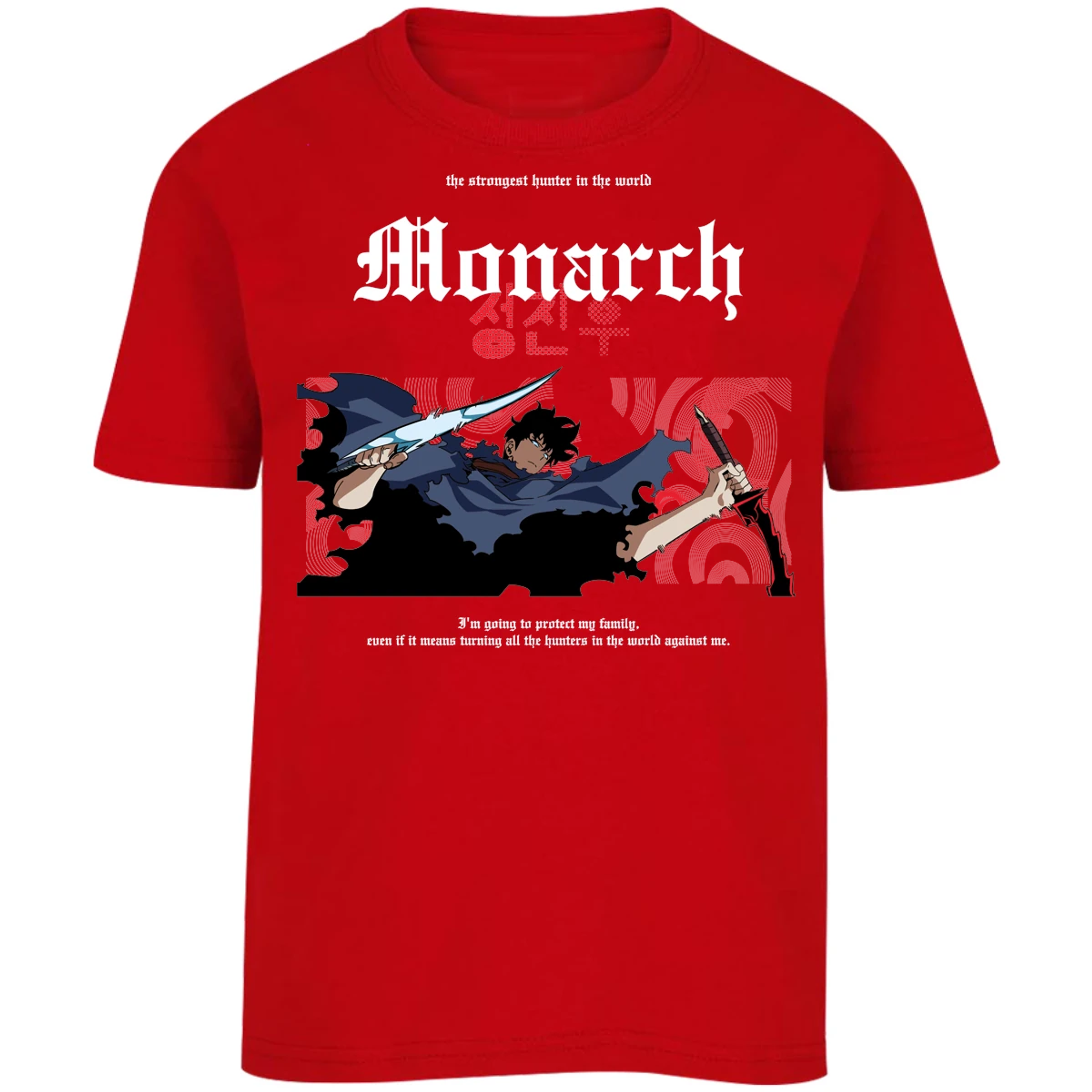 Playera Solo Leveling Jin Woo Monarch para Niño 5