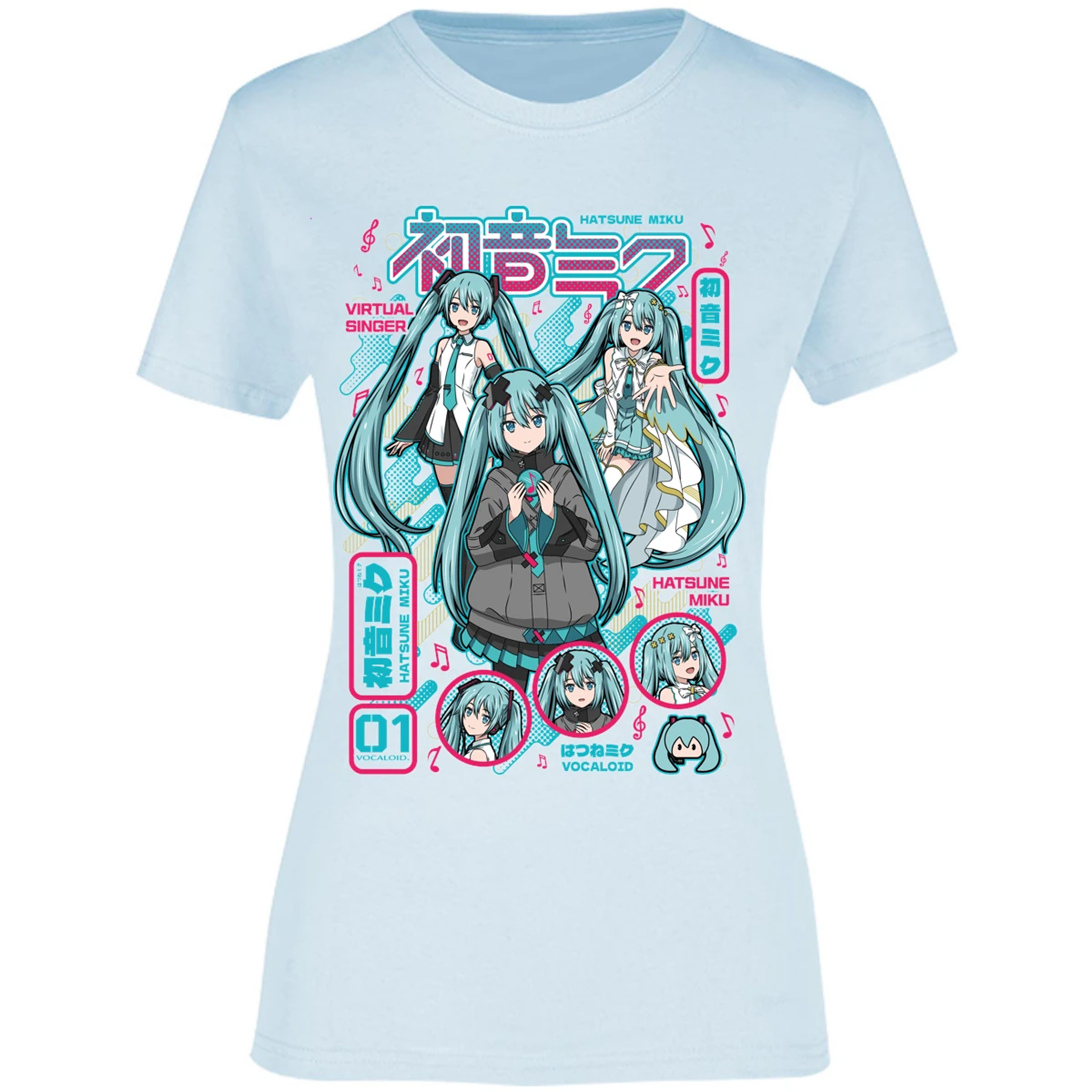 Blusa Naruto Miku Anime Blusa para Mujer 15