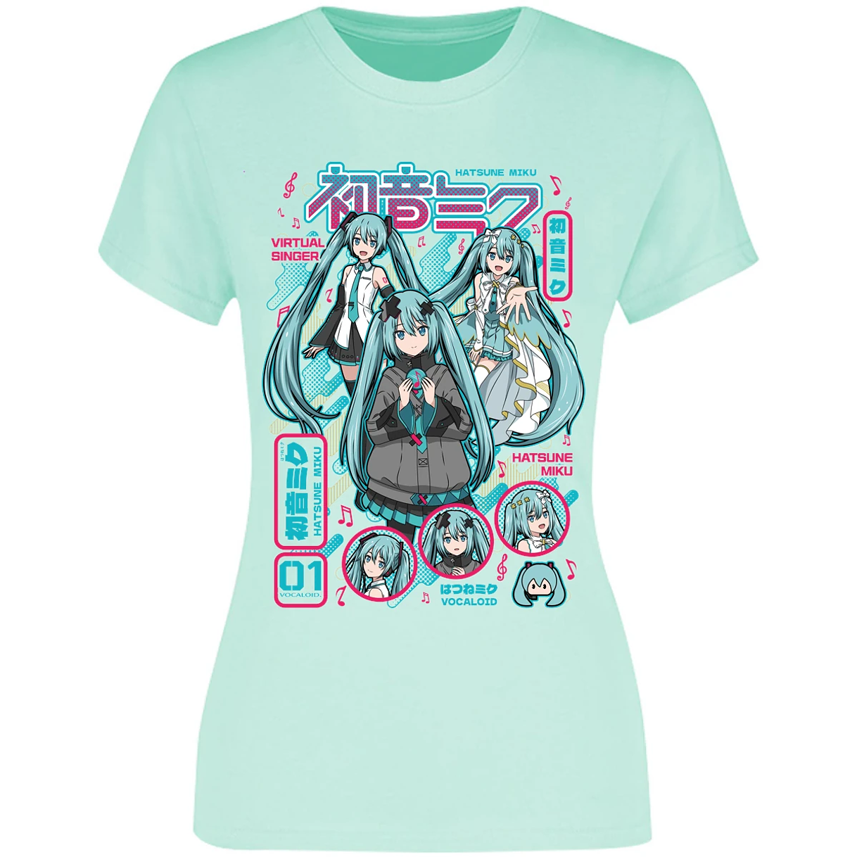 Blusa Naruto Miku Anime Blusa para Mujer 8