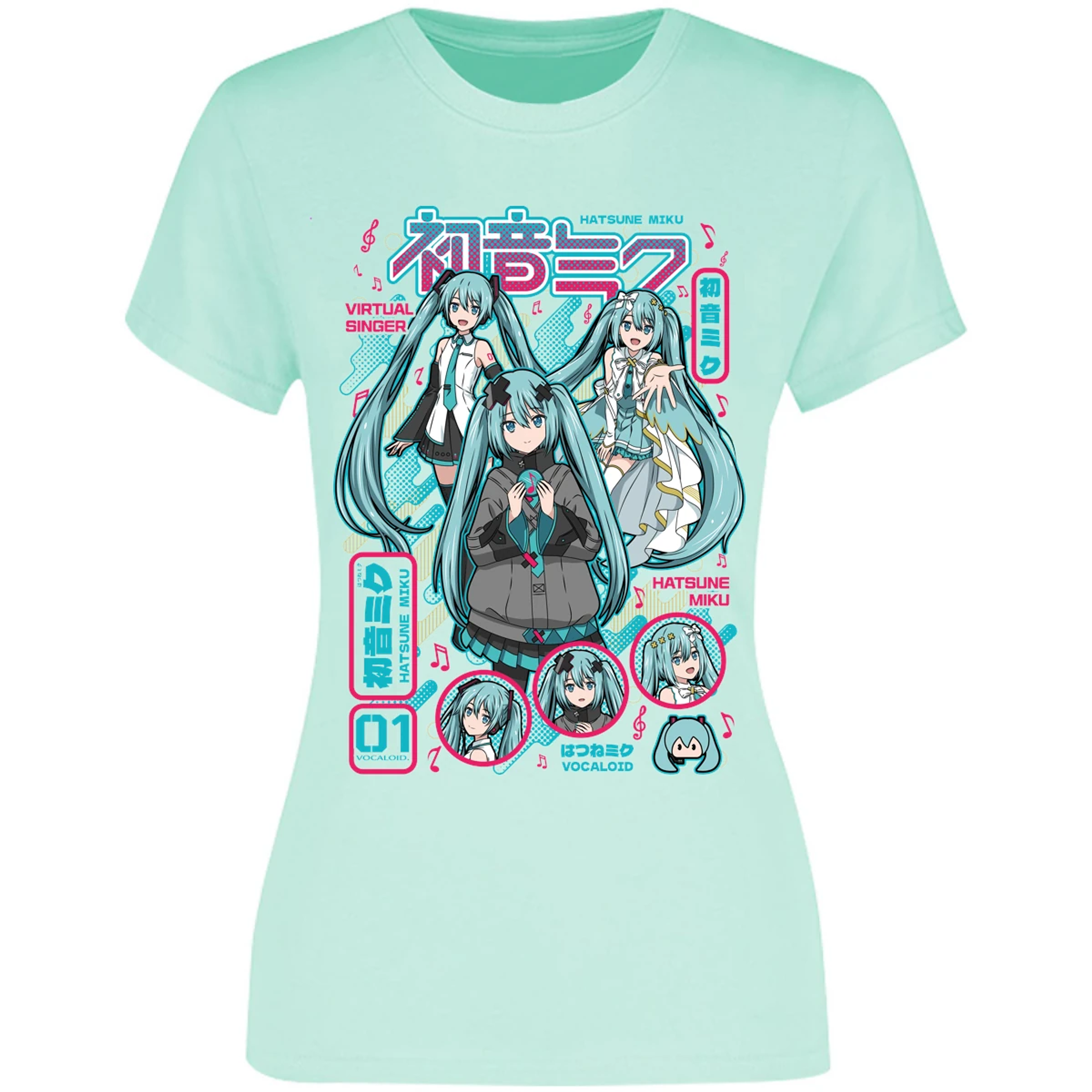Blusa Naruto Miku Anime Blusa para Mujer 8