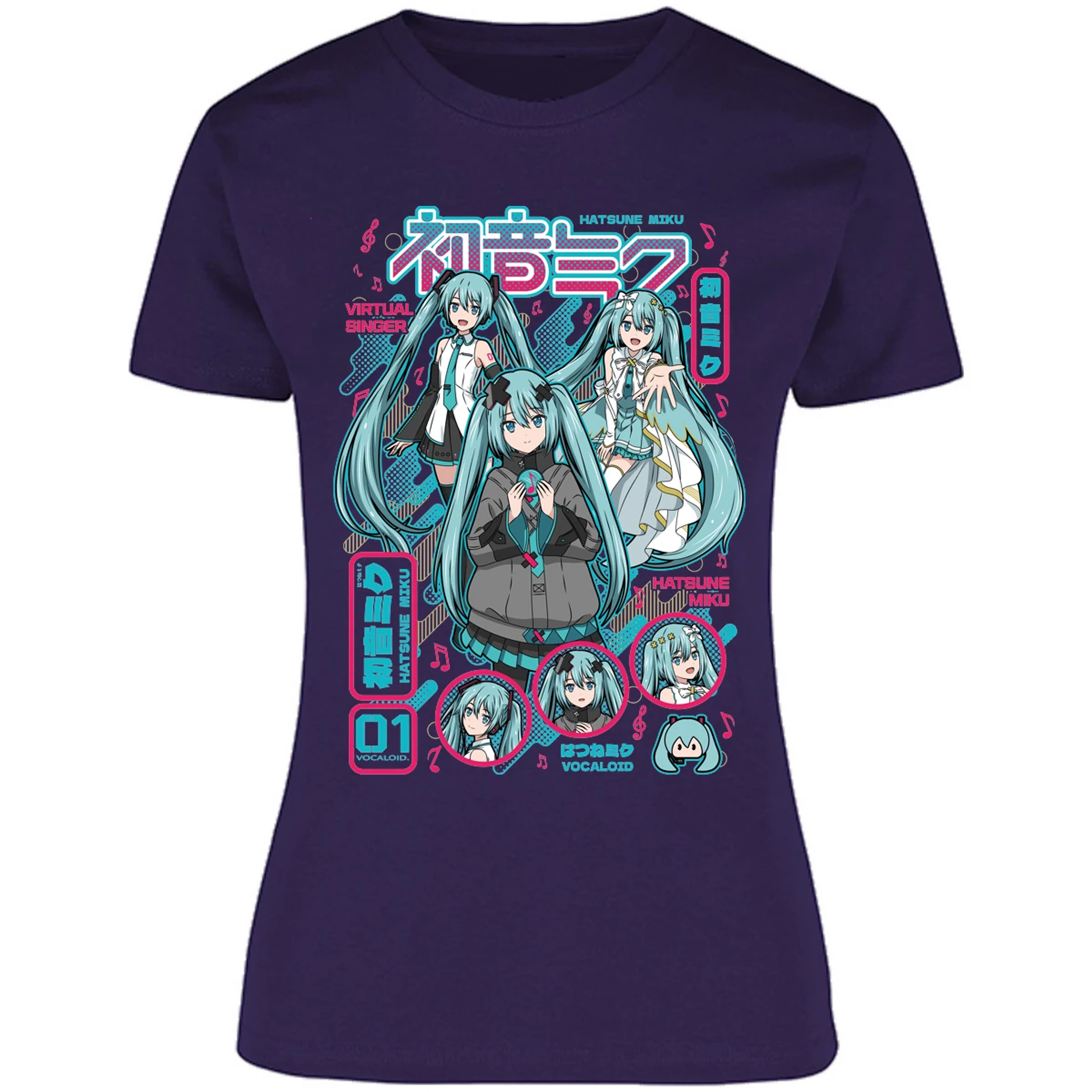 Blusa Naruto Miku Anime Blusa para Mujer 5
