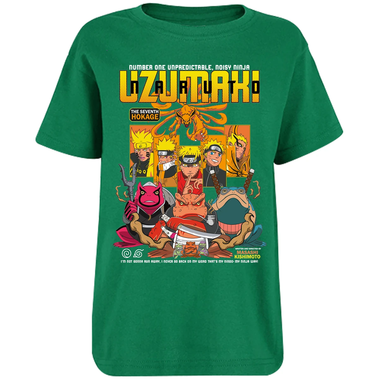 Playera Naruto Naruto Anime para Niño 8