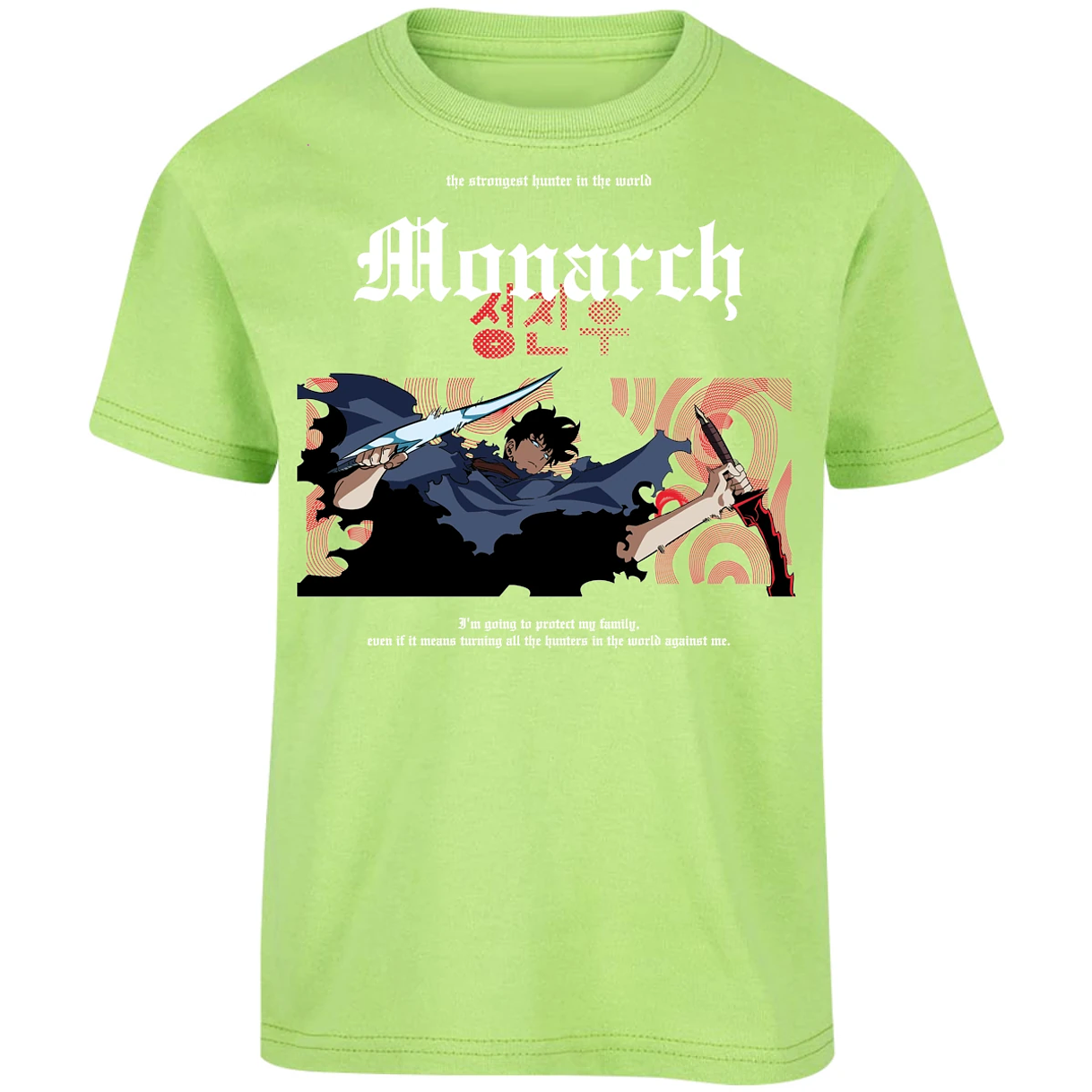 Playera Solo Leveling Jin Woo Monarch para Niño 13