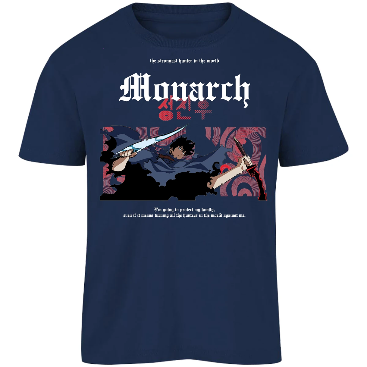 Playera Solo Leveling Jin Woo Monarch para Niño 7