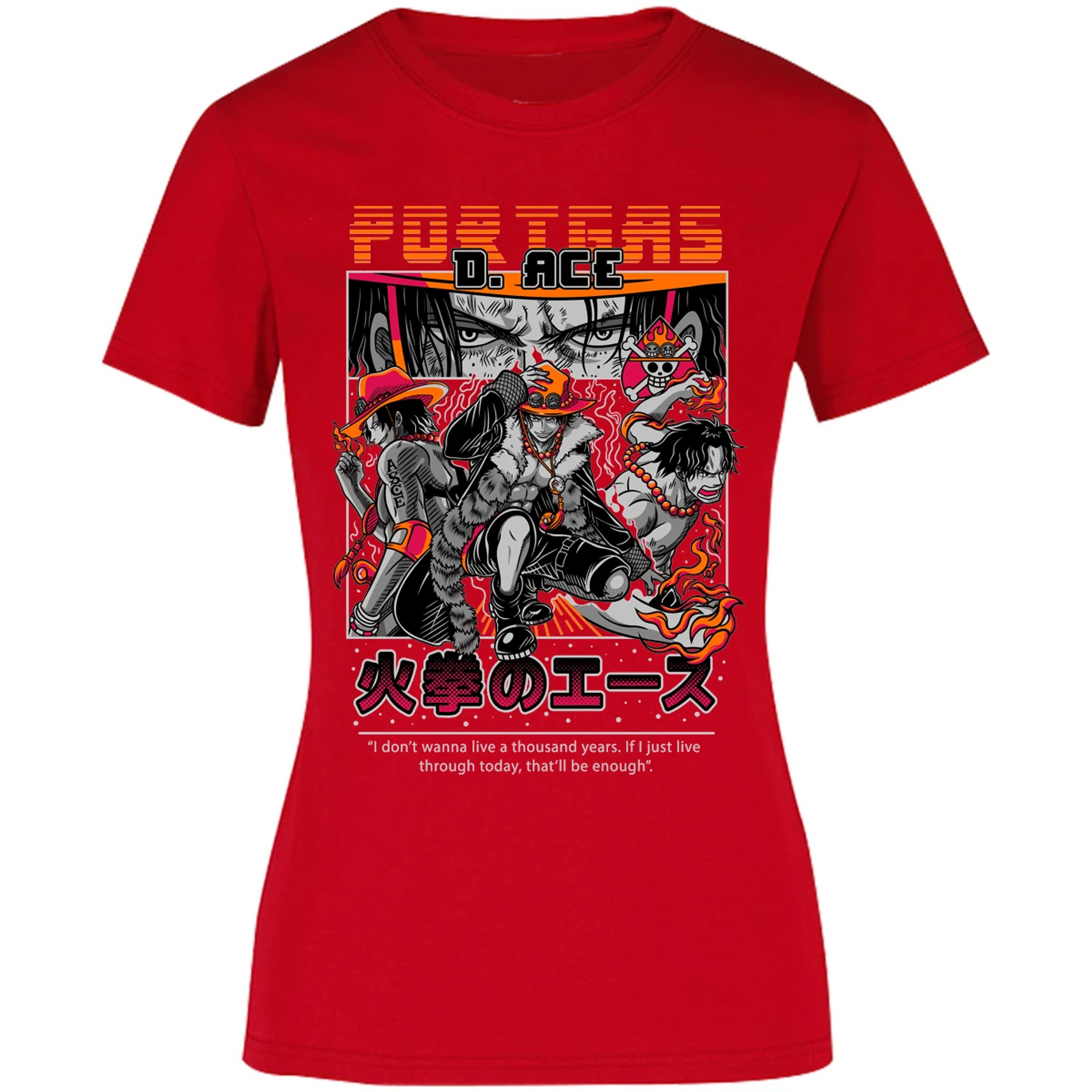 Blusa One Piece Portgas Blusa para Mujer 14