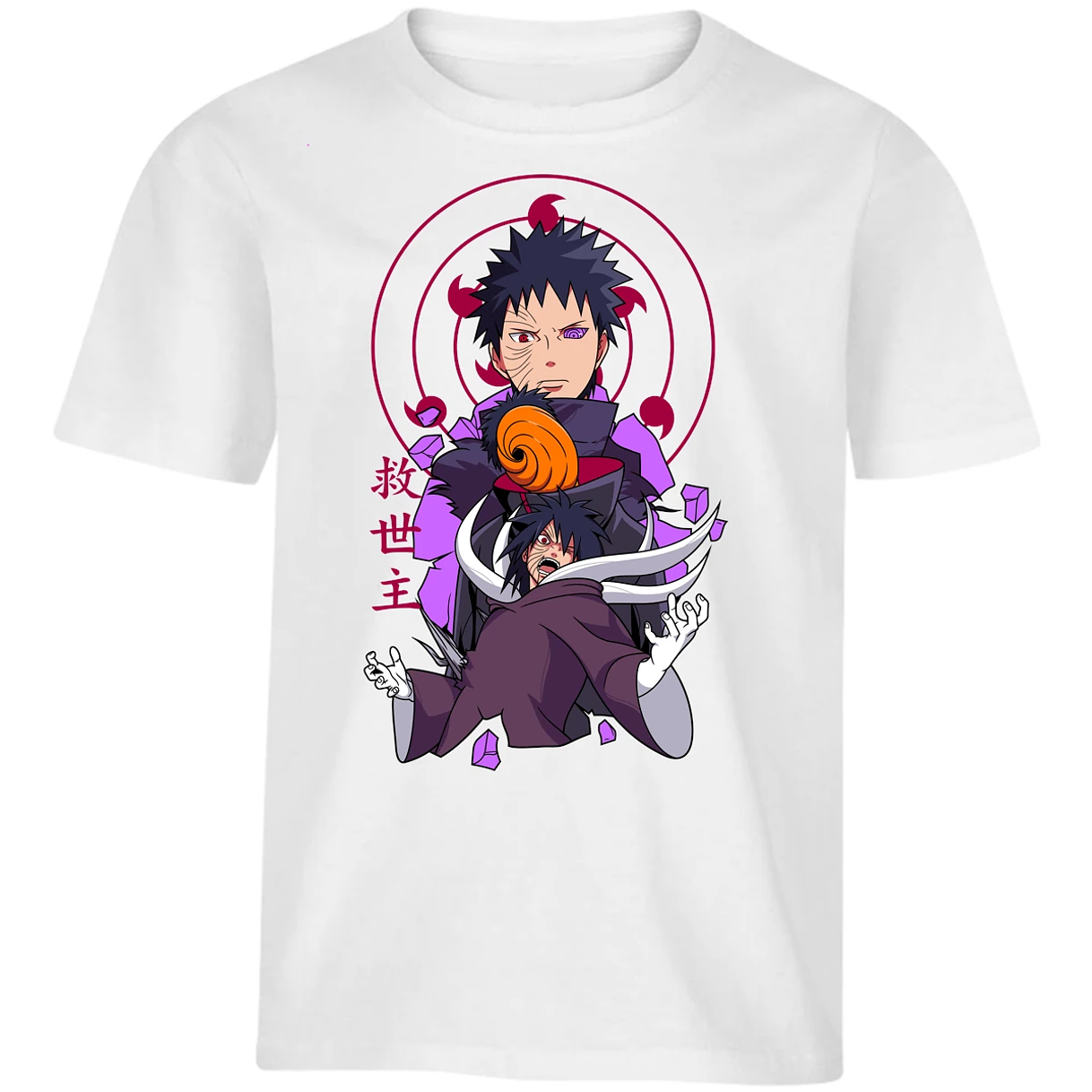 Playera Naruto Obito Anime para Niño 10