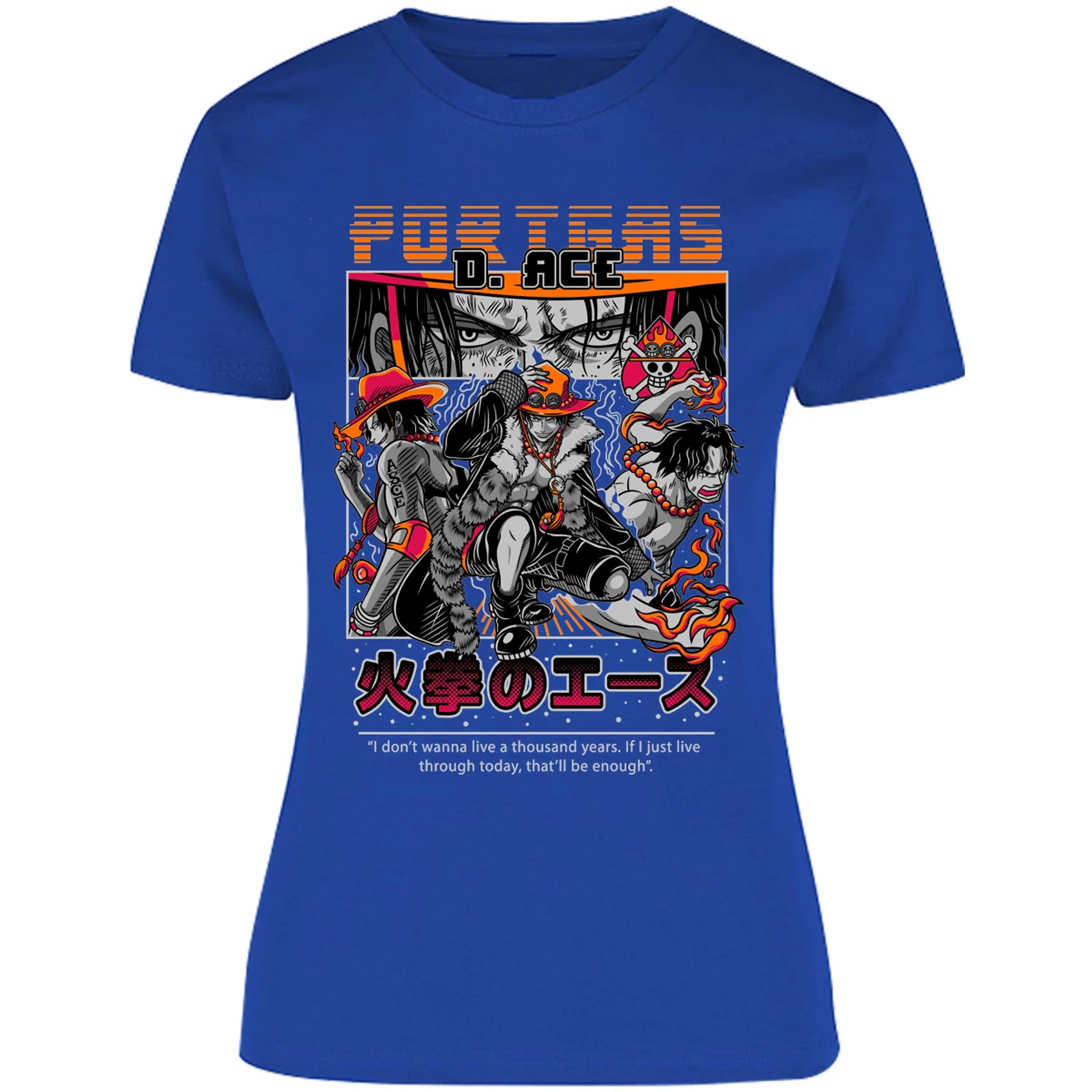 Blusa One Piece Portgas Blusa para Mujer 12