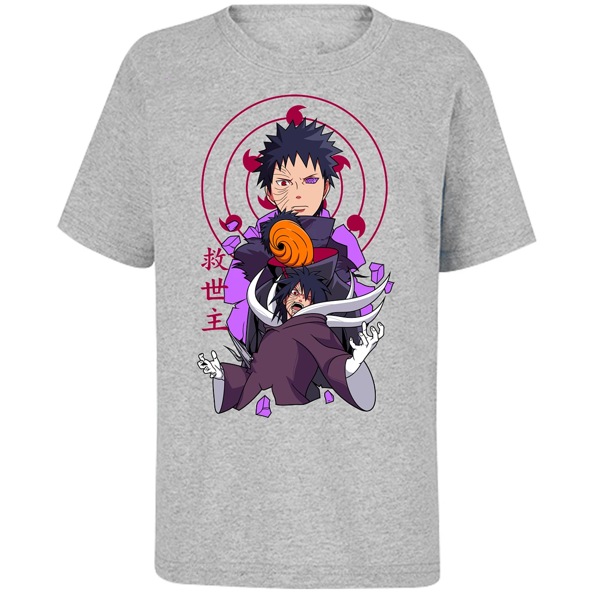 Playera Naruto Obito Anime para Niño 4
