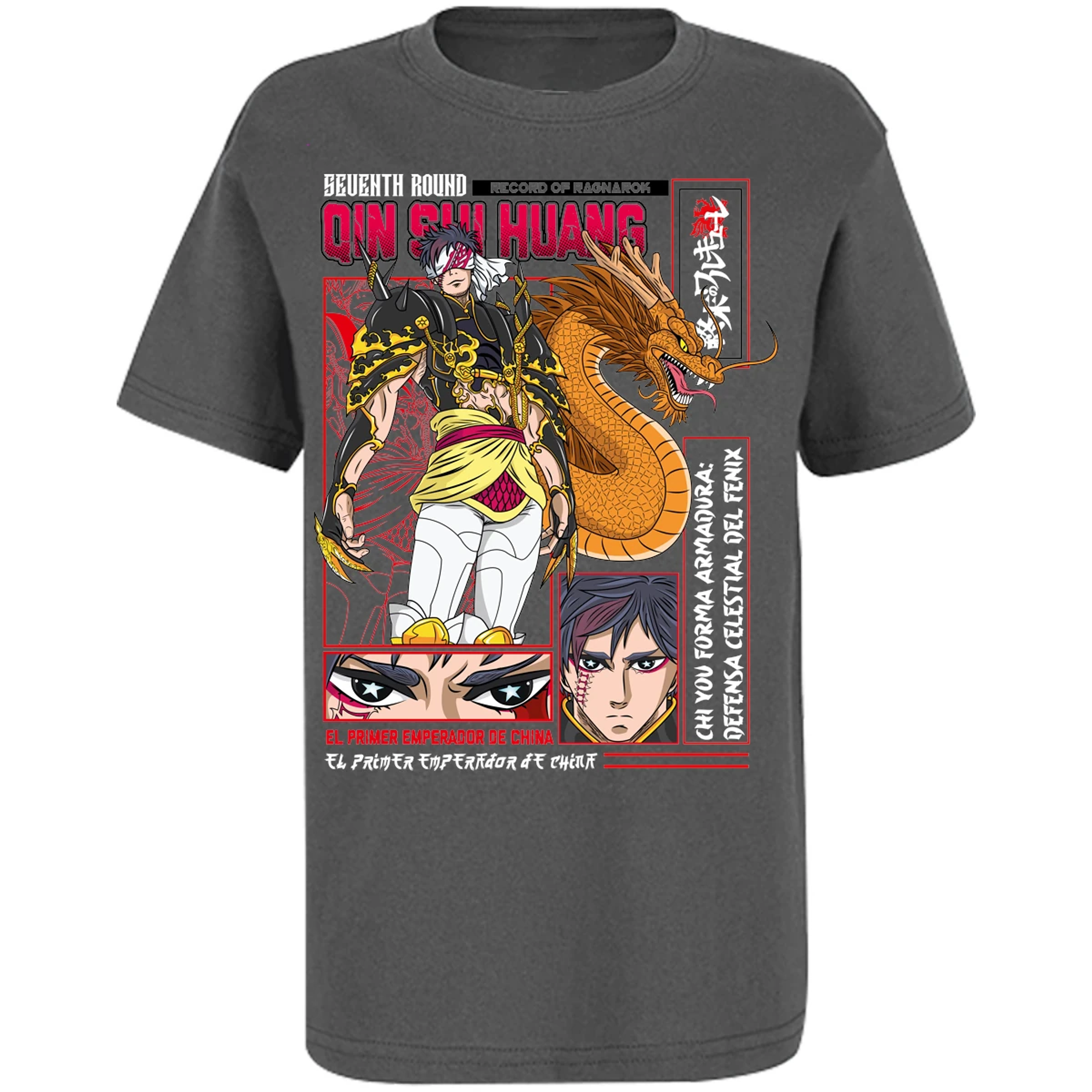 Playera Record Of Ragnarok Quin Shin Wan para Niño 17