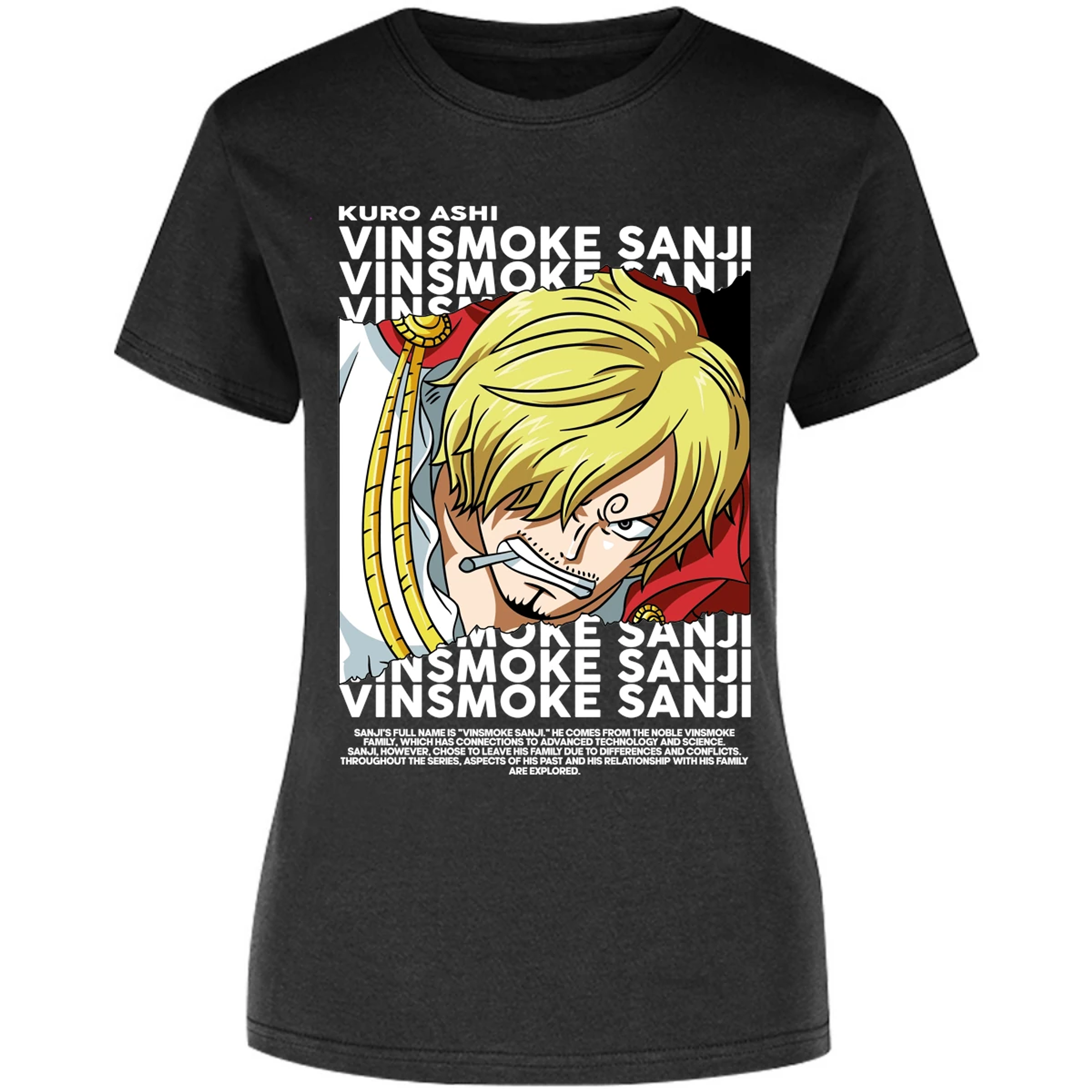 Blusa One Piece Sanji Blusa para Mujer 6