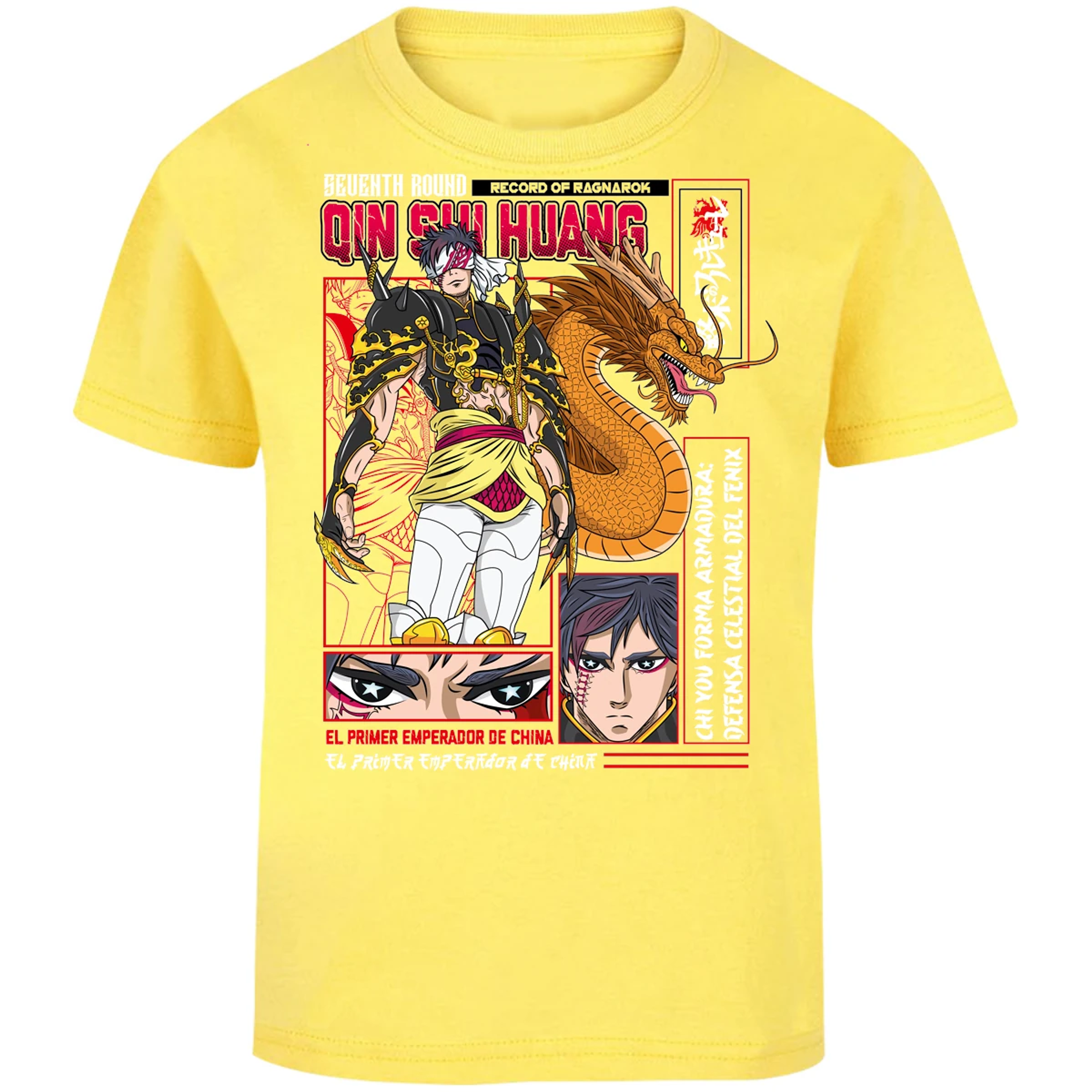 Playera Record Of Ragnarok Quin Shin Wan para Niño 12