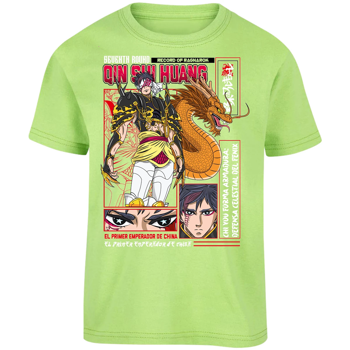 Playera Record Of Ragnarok Quin Shin Wan para Niño 8