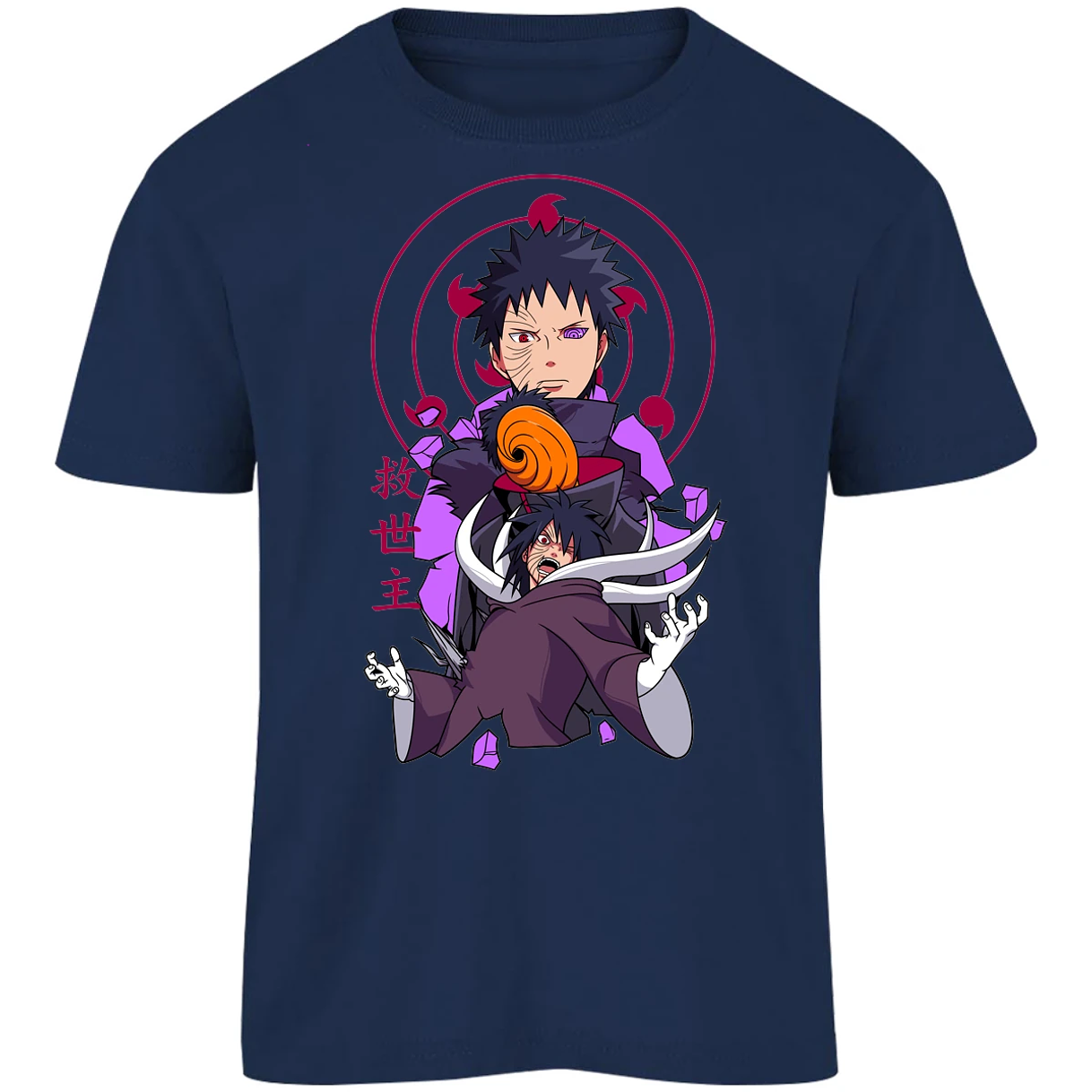Playera Naruto Obito Anime para Niño 7