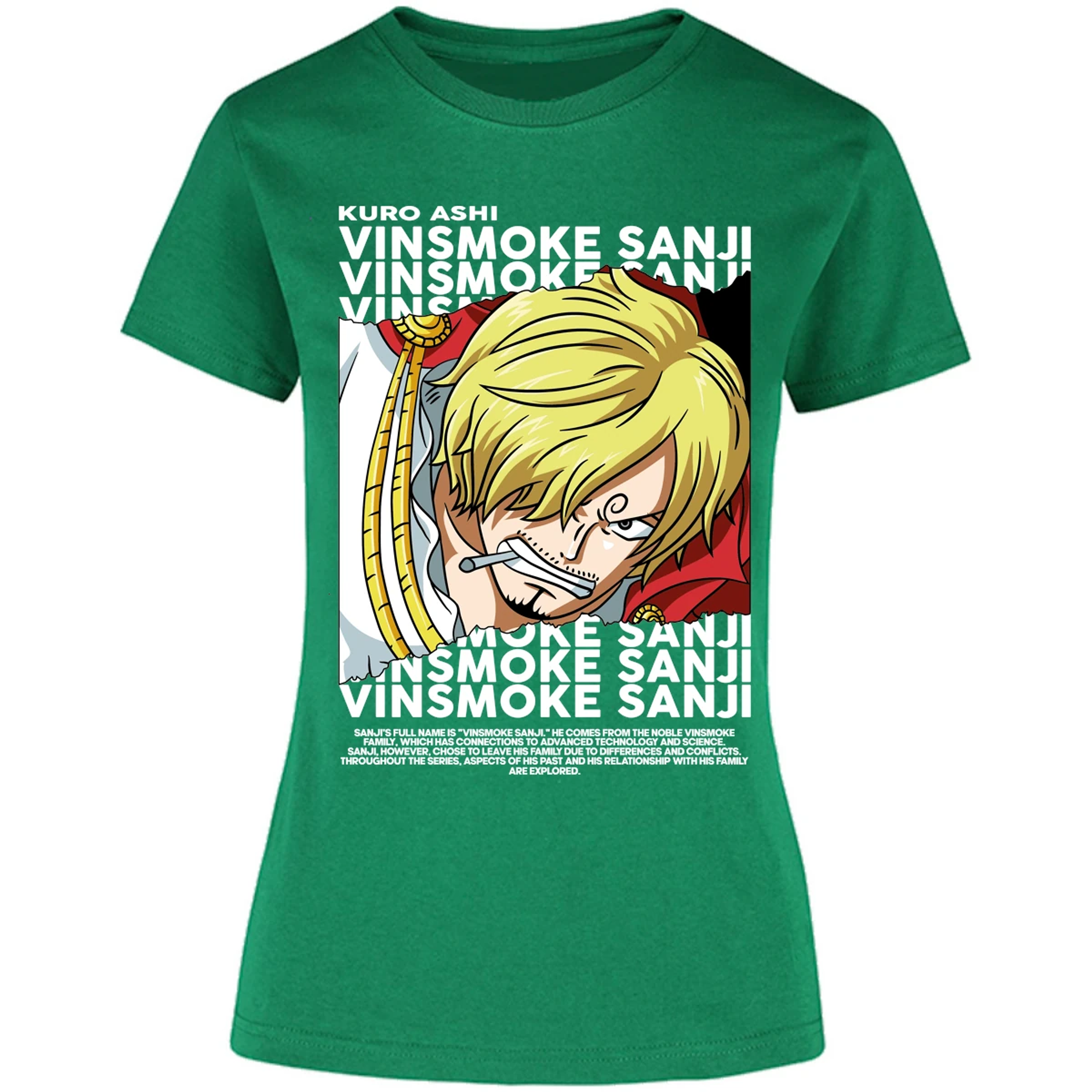 Blusa One Piece Sanji Blusa para Mujer 3