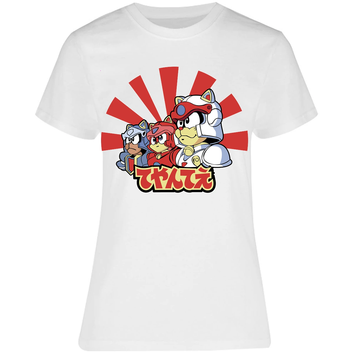 Blusa Samurai Pizza Cats Gatos Samurai Blusa para Mujer 8