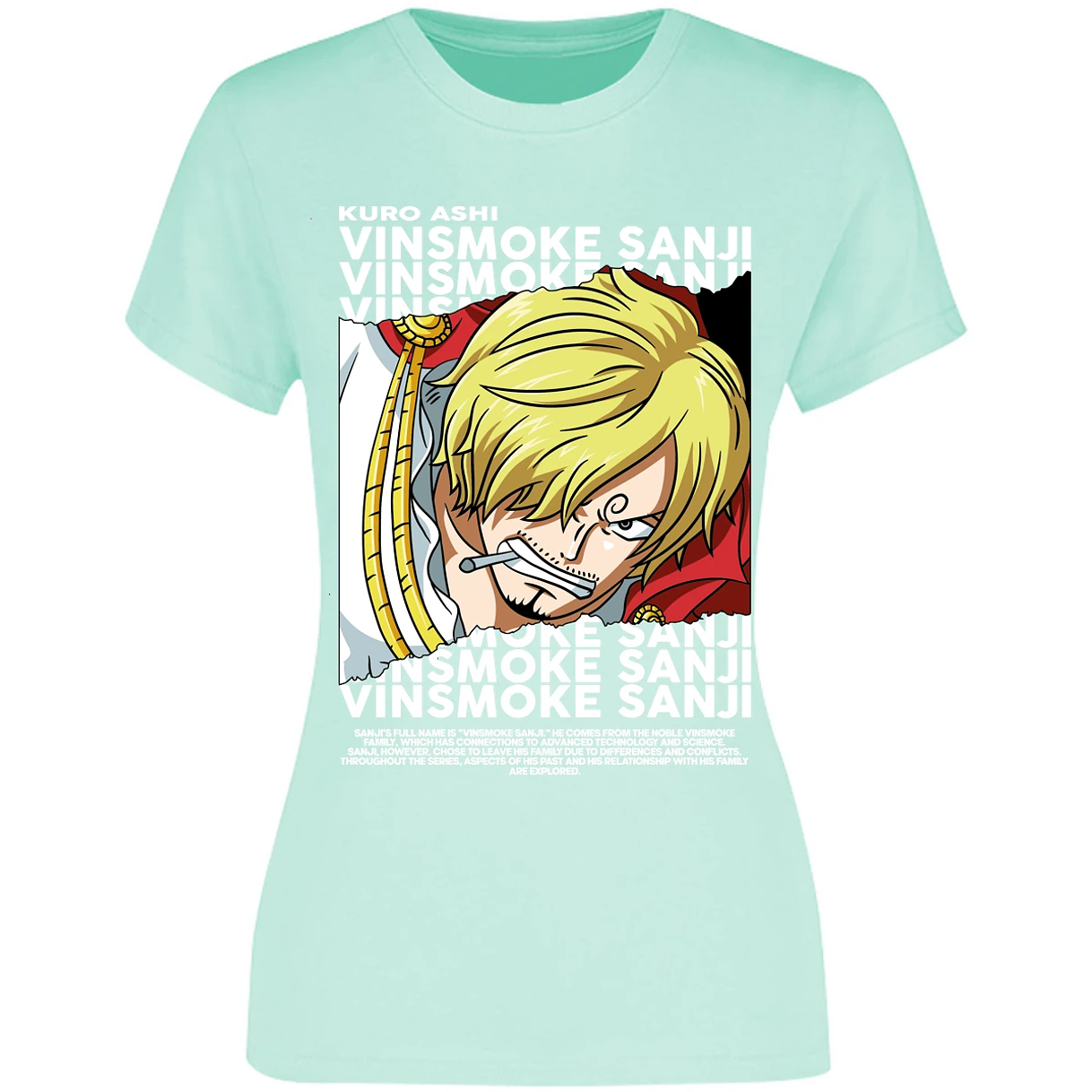 Blusa One Piece Sanji Blusa para Mujer 39