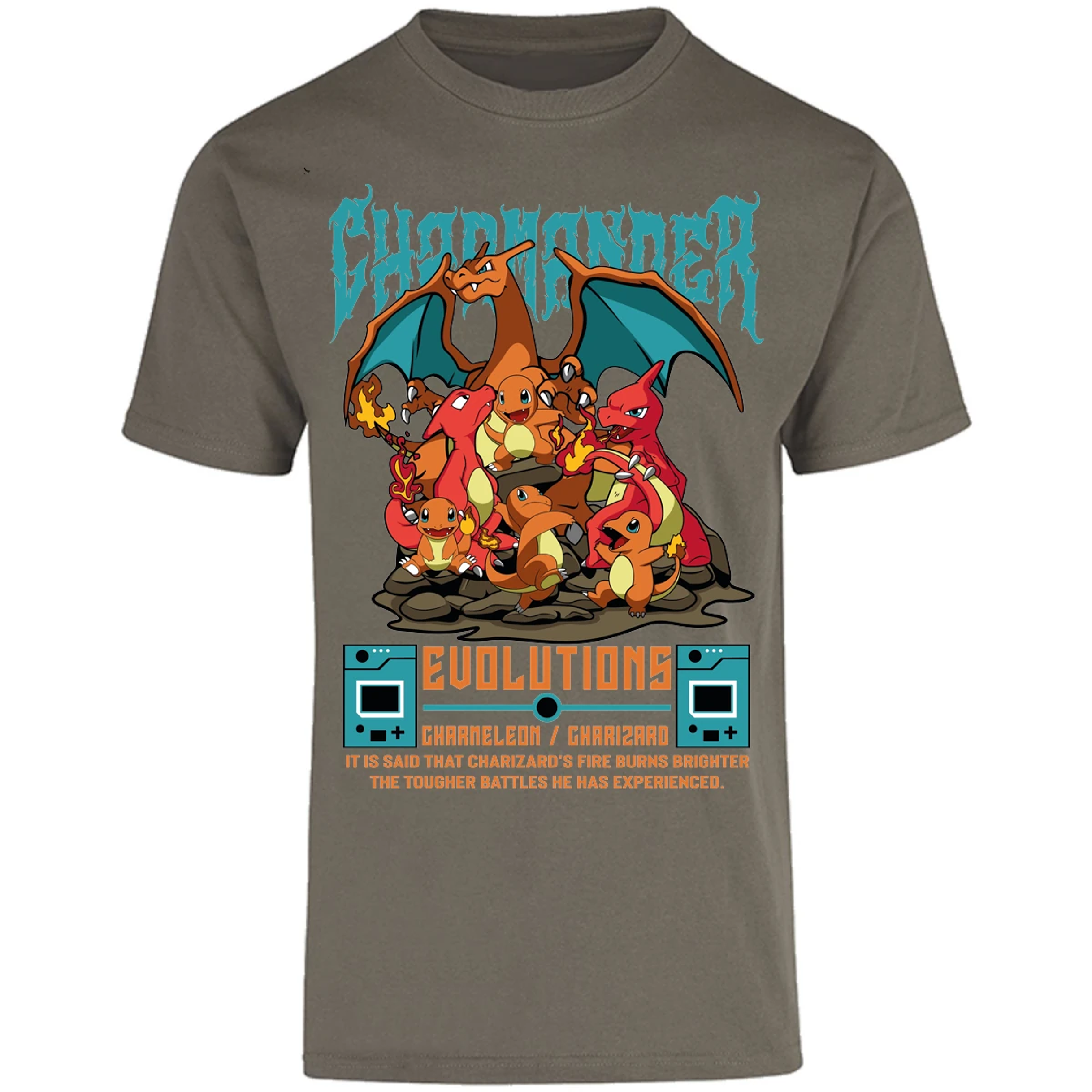 Playera Pokemon Charmander Anime para Adulto 15