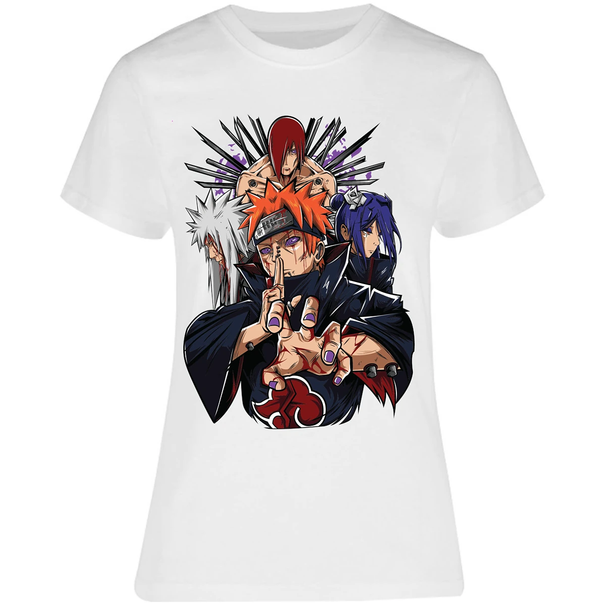 Blusa Naruto Pain Anime Blusa para Mujer 11