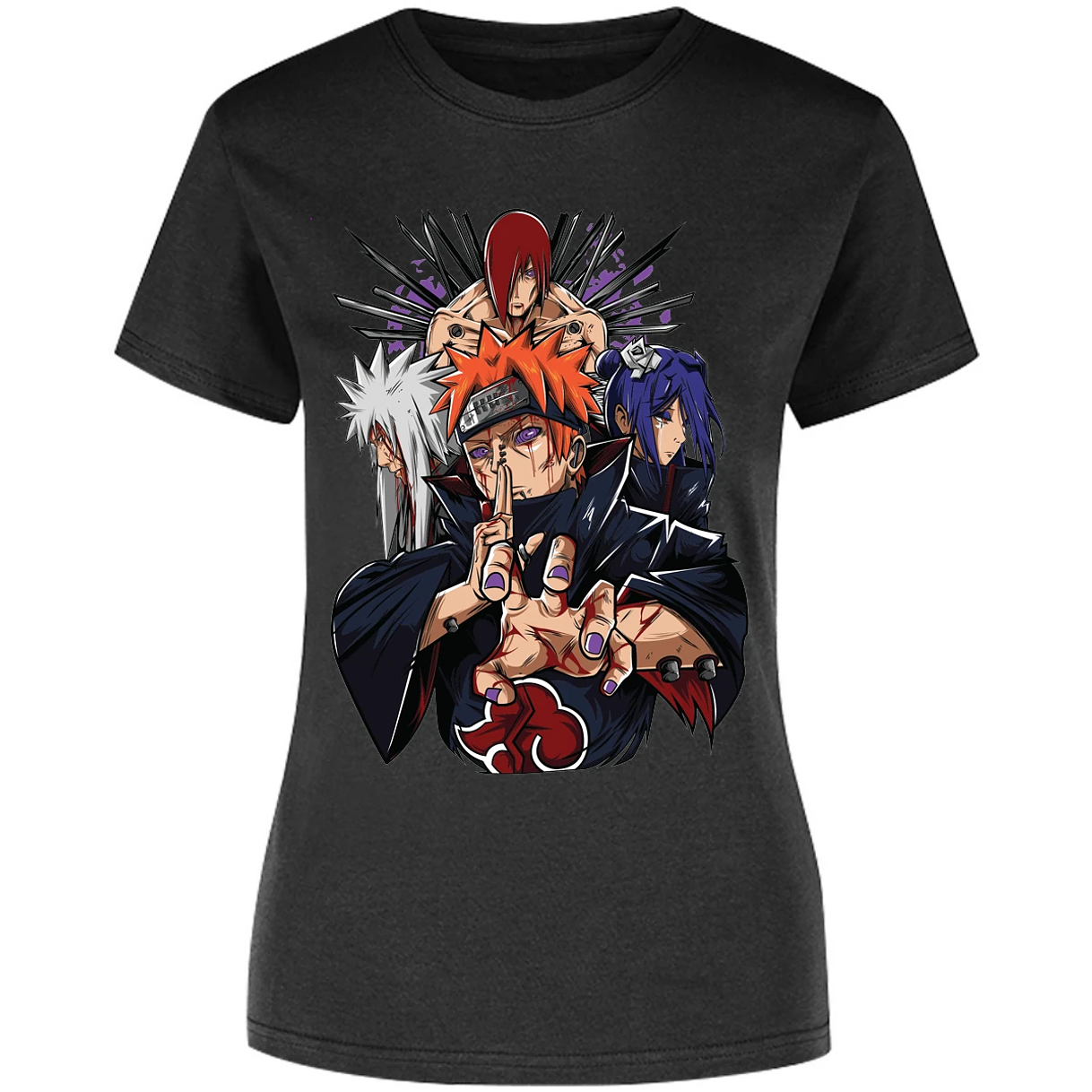 Blusa Naruto Pain Anime Blusa para Mujer 13