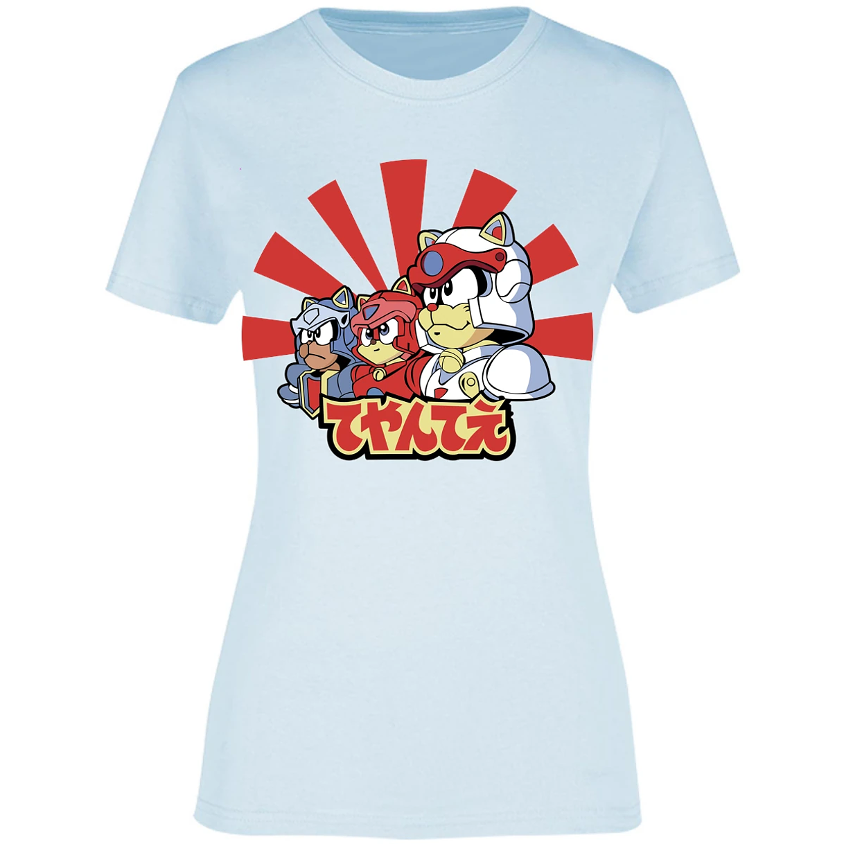 Blusa Samurai Pizza Cats Gatos Samurai Blusa para Mujer 2