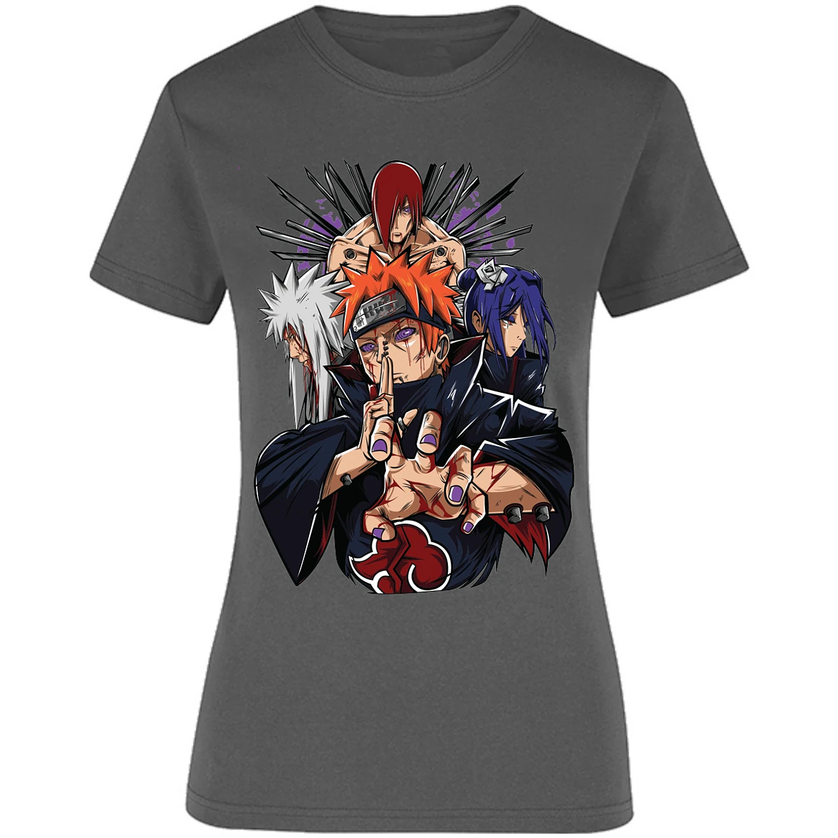 Blusa Naruto Pain Anime Blusa para Mujer 7