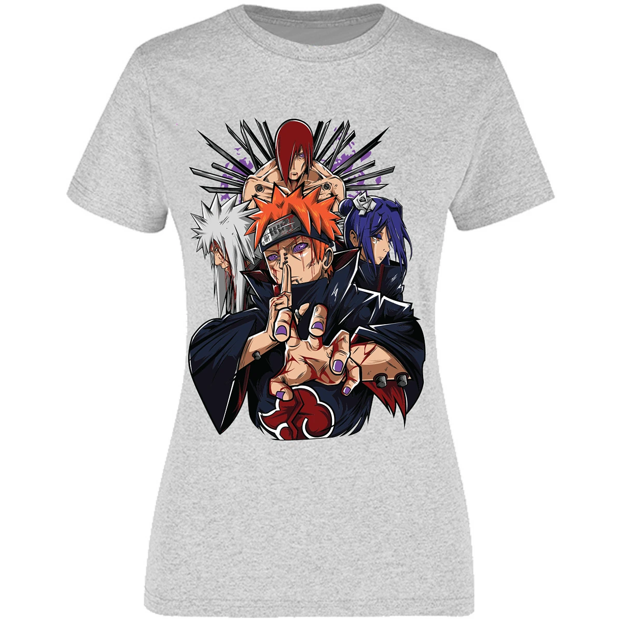 Blusa Naruto Pain Anime Blusa para Mujer 17
