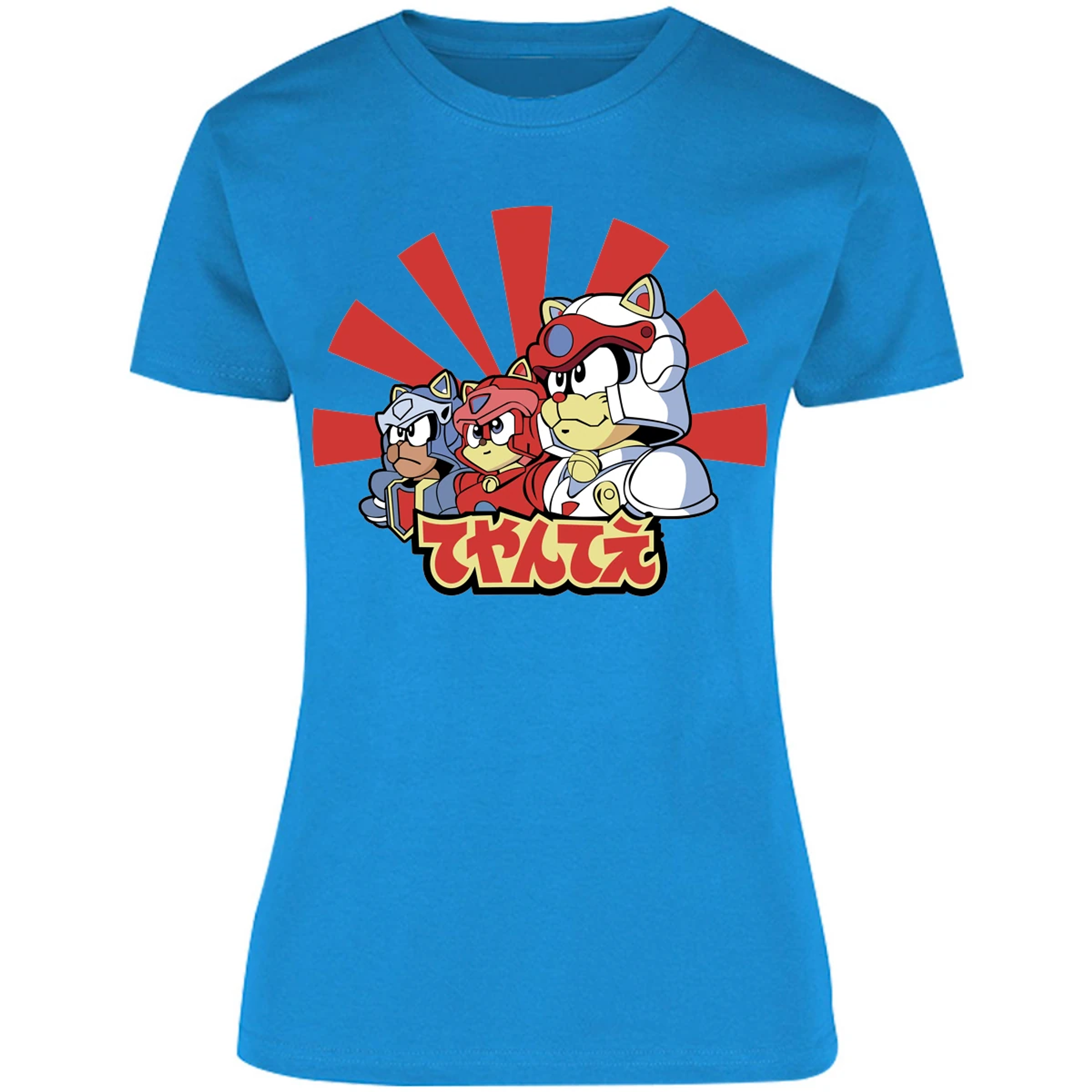 Blusa Samurai Pizza Cats Gatos Samurai Blusa para Mujer 6