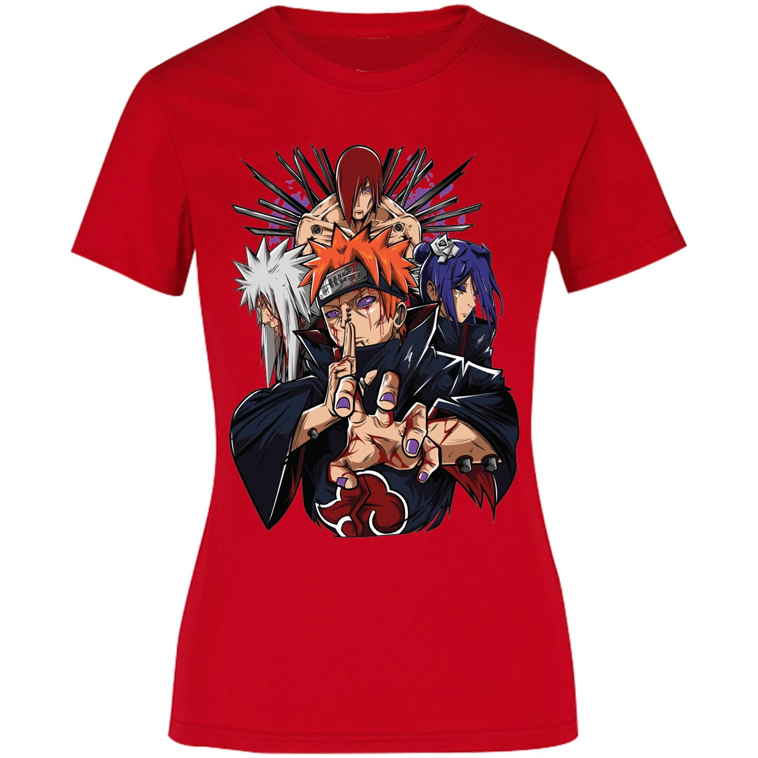 Blusa Naruto Pain Anime Blusa para Mujer 9