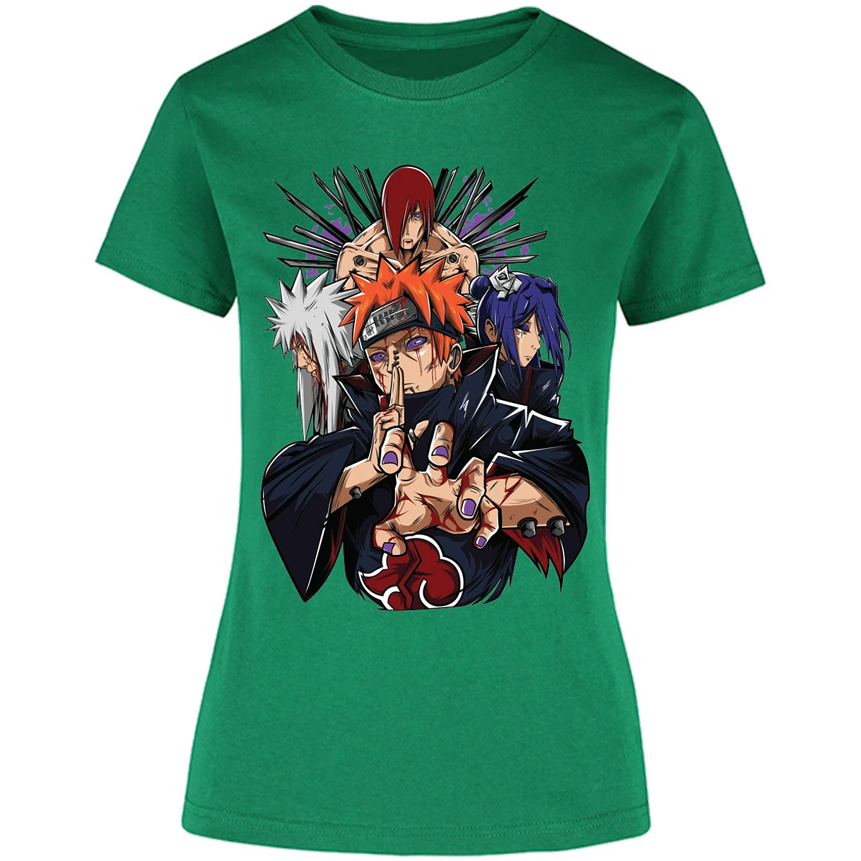 Blusa Naruto Pain Anime Blusa para Mujer 8