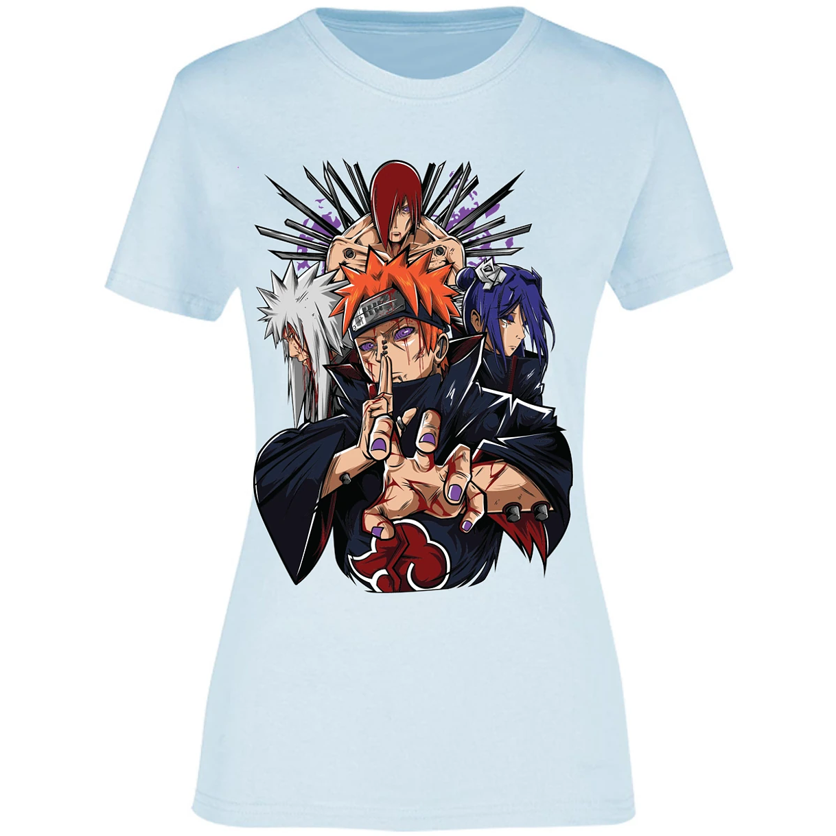 Blusa Naruto Pain Anime Blusa para Mujer 10