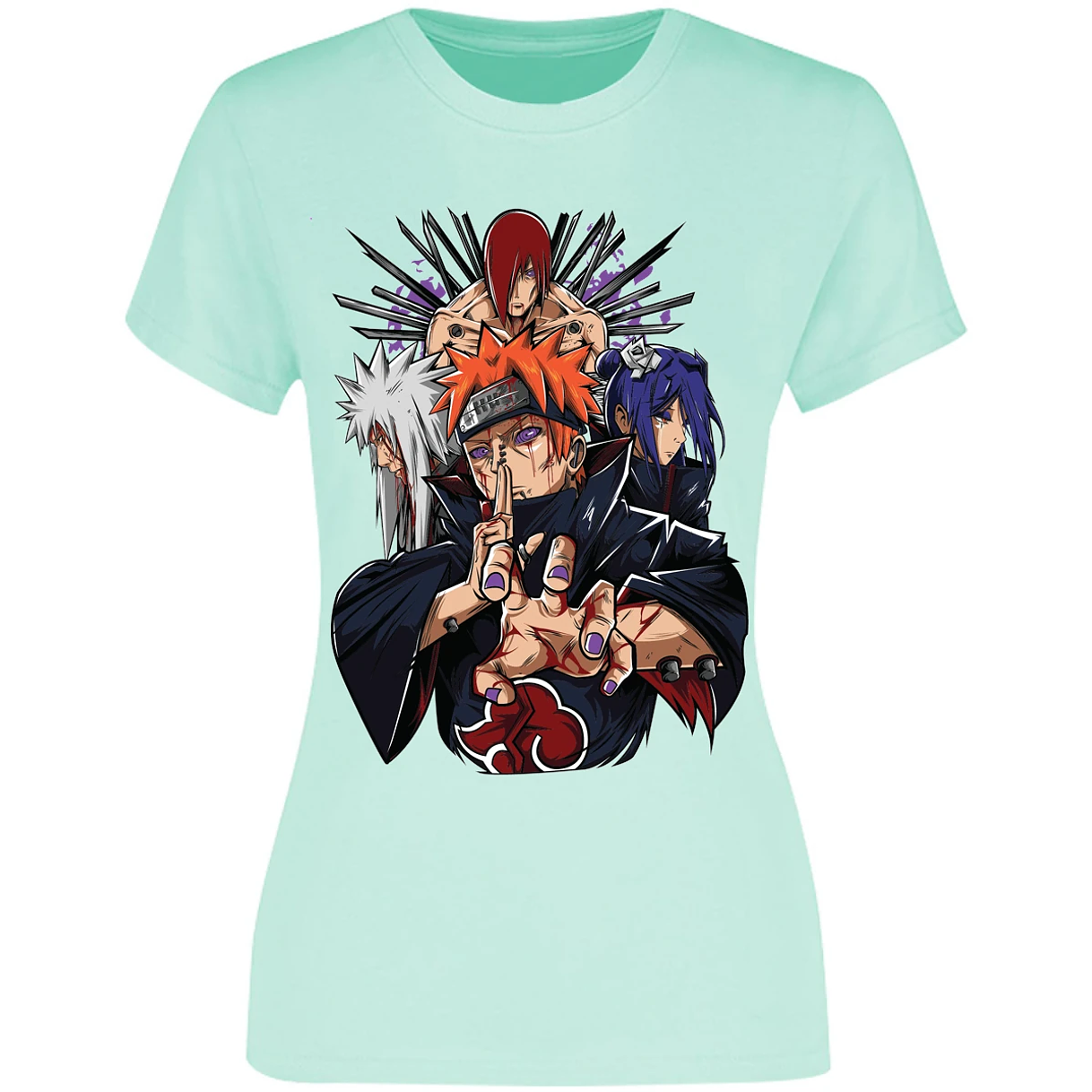 Blusa Naruto Pain Anime Blusa para Mujer 4