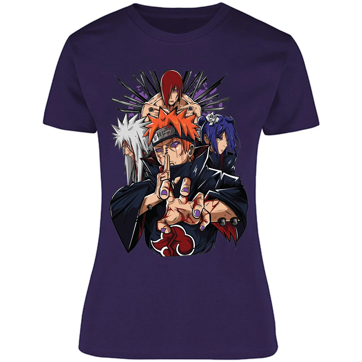 Blusa Naruto Pain Anime Blusa para Mujer 12