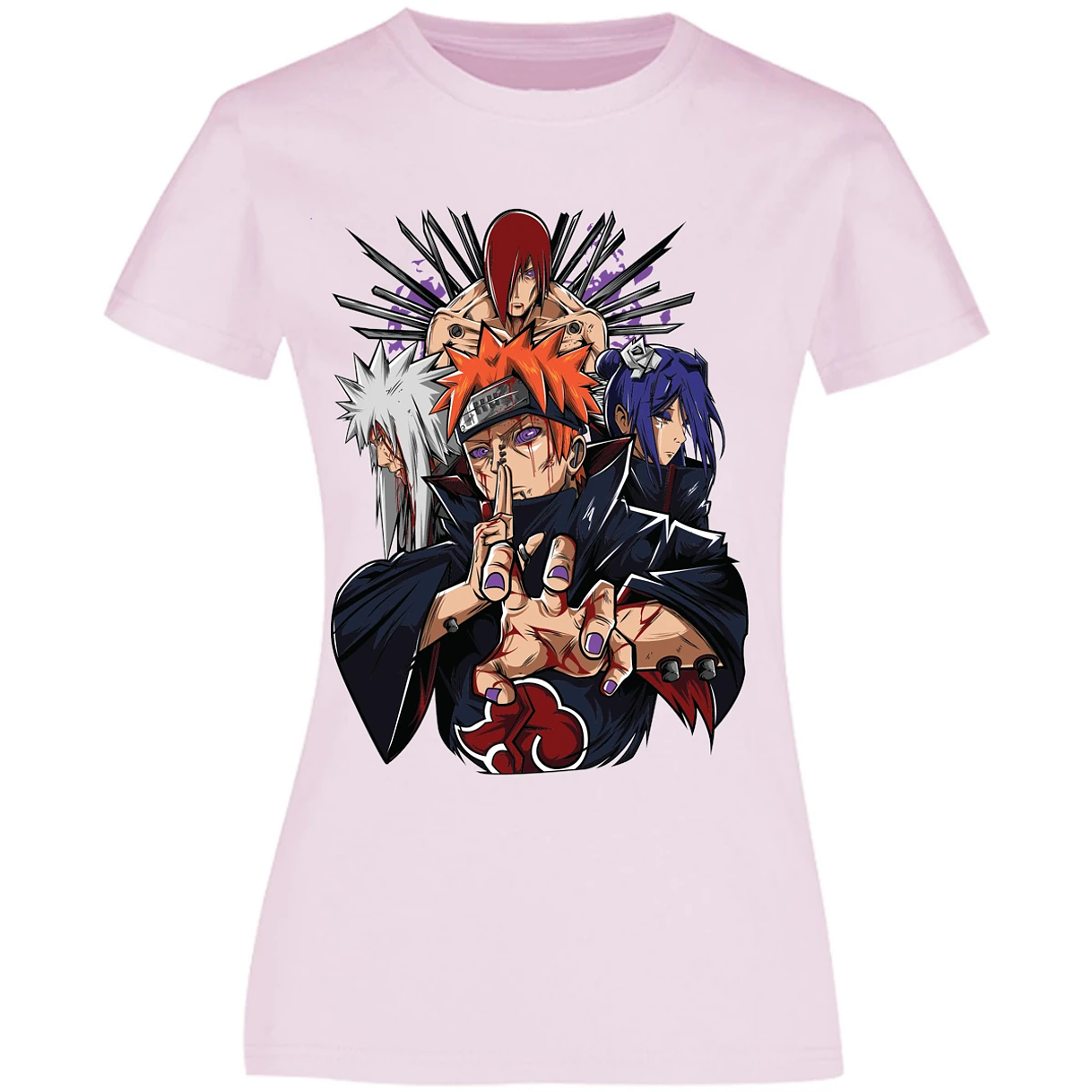 Blusa Naruto Pain Anime Blusa para Mujer 18