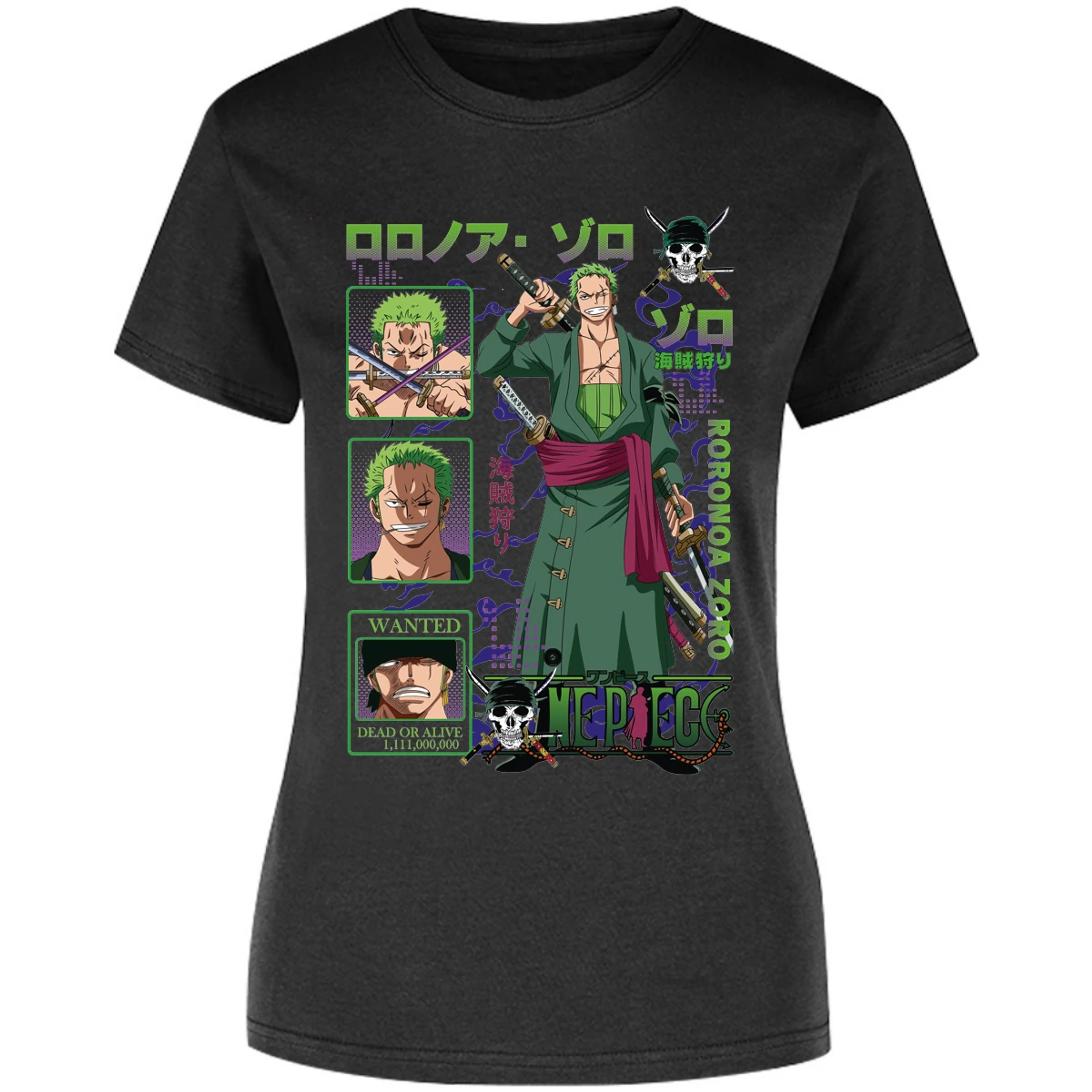 Blusa One Piece Zoro One Piece Blusa para Mujer 21