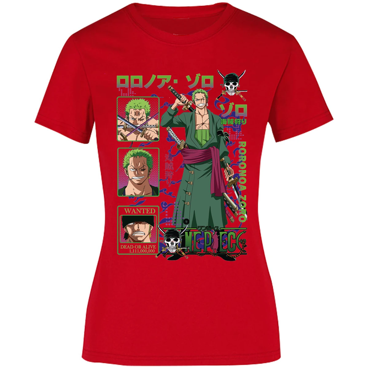 Blusa One Piece Zoro One Piece Blusa para Mujer 35