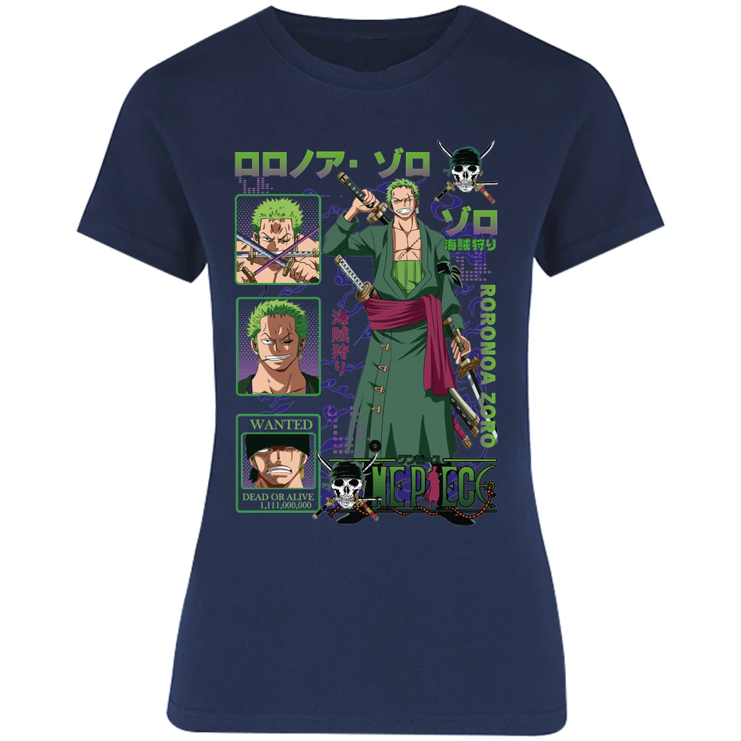Blusa One Piece Zoro One Piece Blusa para Mujer 16
