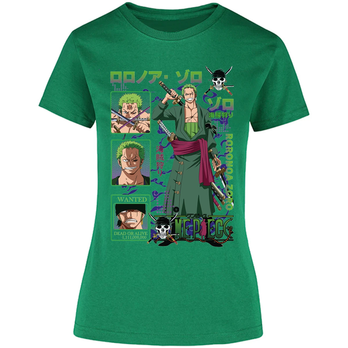 Blusa One Piece Zoro One Piece Blusa para Mujer 1