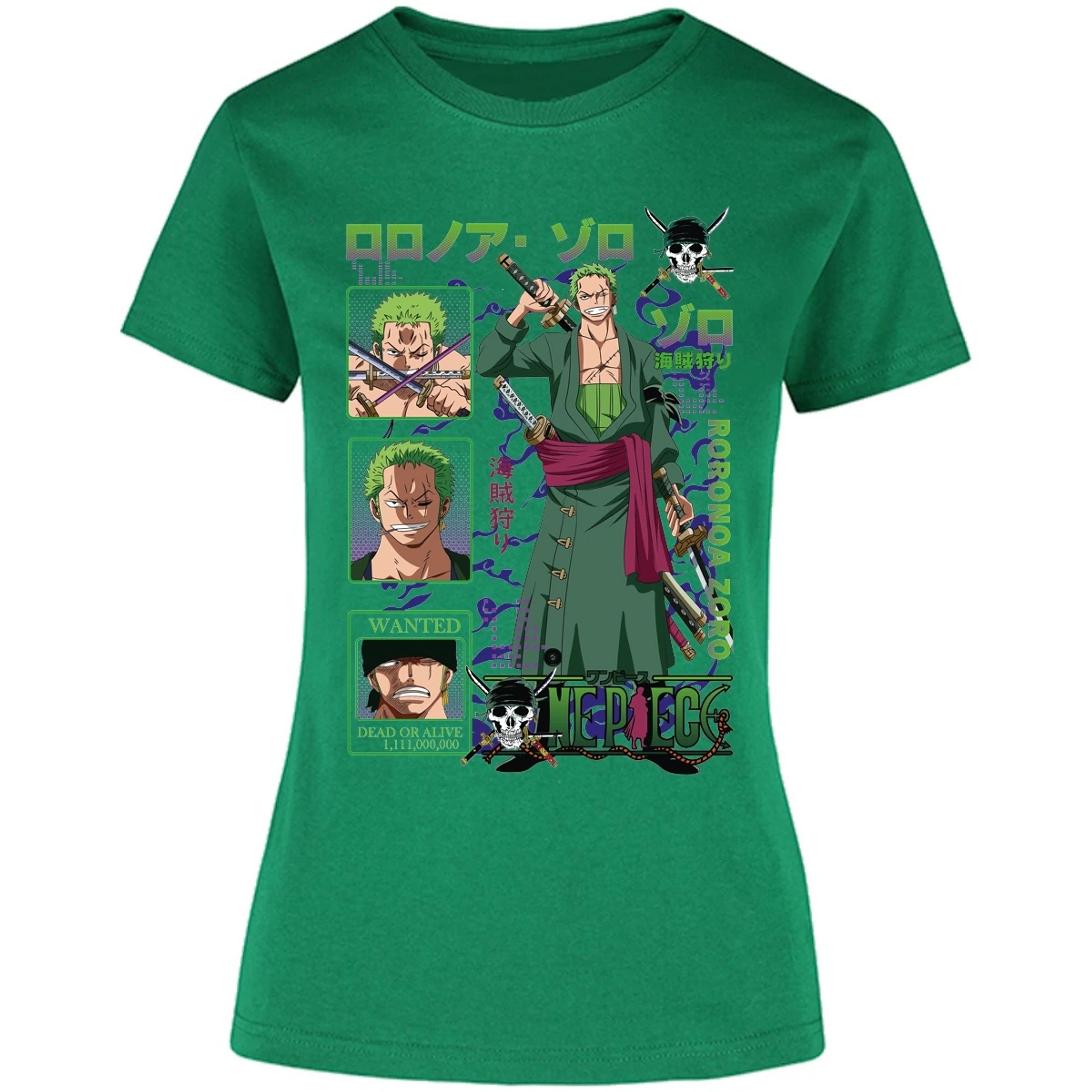 Blusa One Piece Zoro One Piece Blusa para Mujer 1