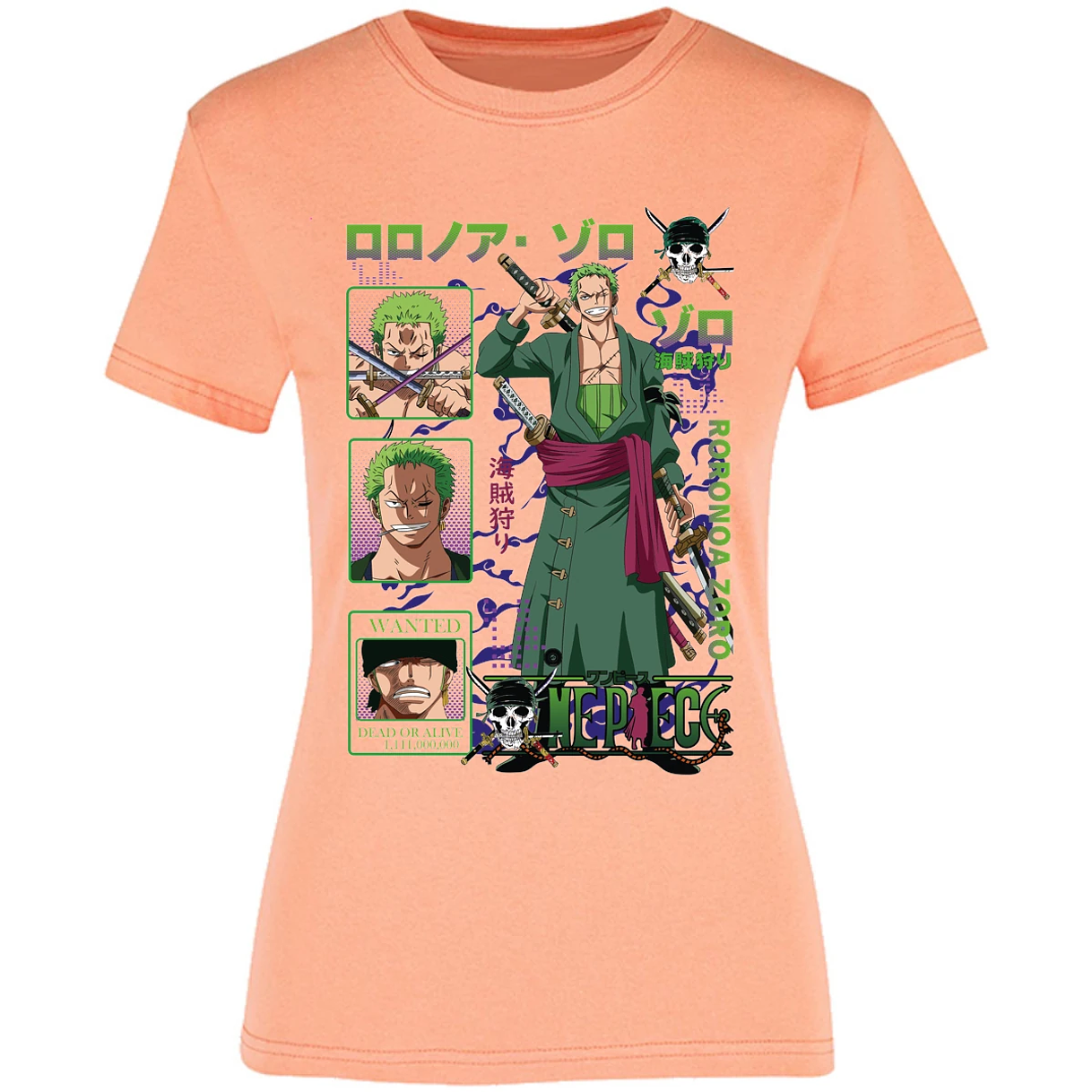 Blusa One Piece Zoro One Piece Blusa para Mujer 24